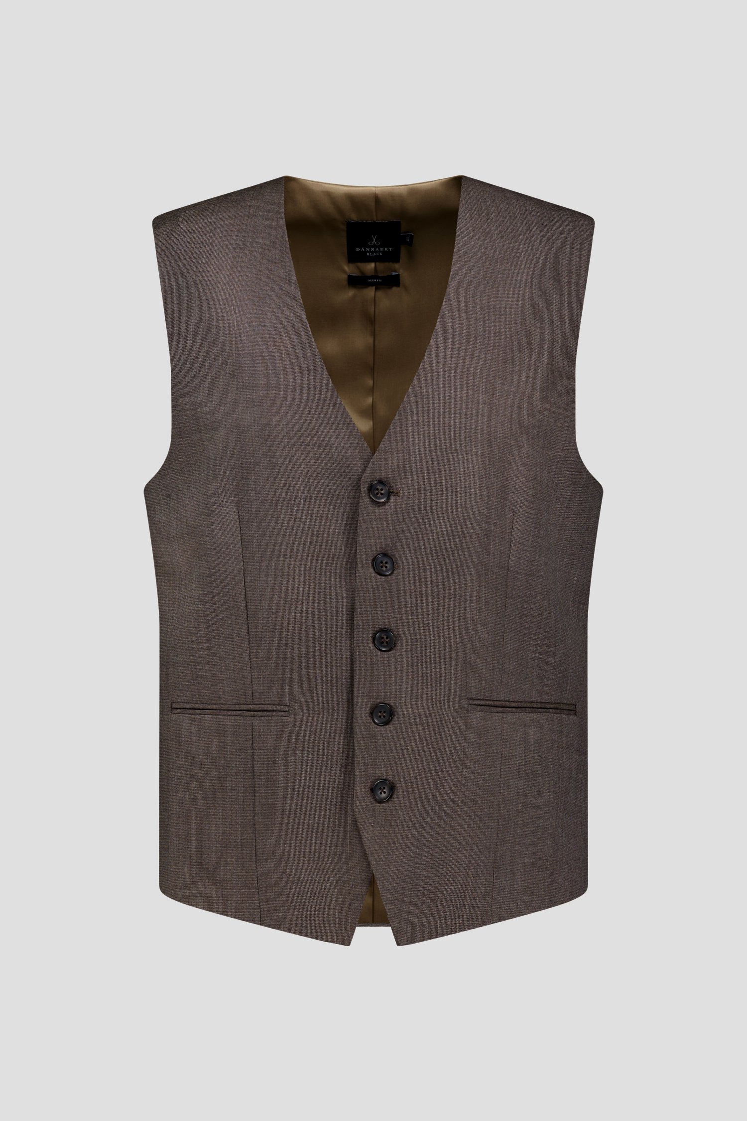 Photo produit 2 de Gilet marron - slim fit  de Dansaert Black pour Hommes