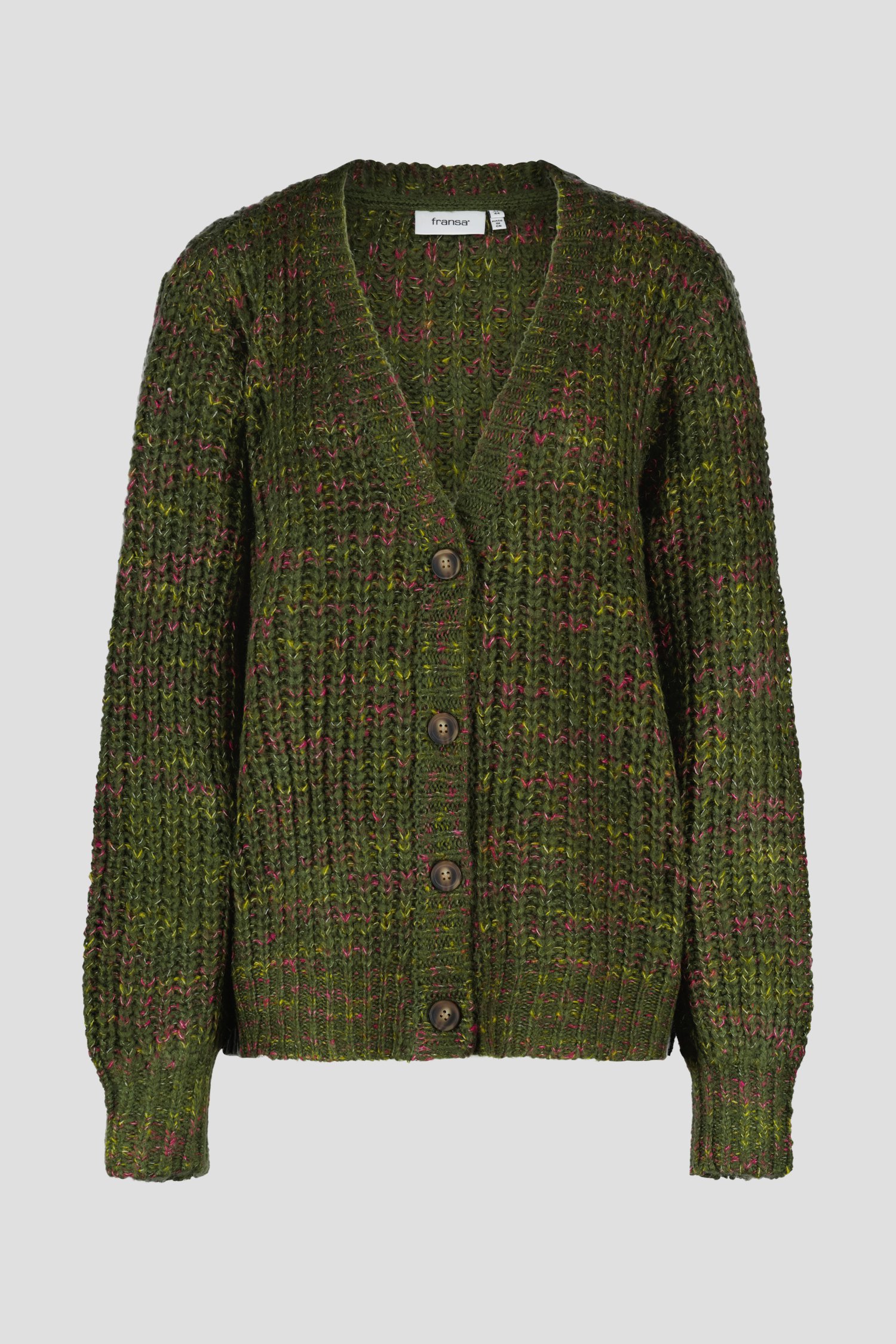 Gilet tricoté vert foncé de Fransa pour Femmes