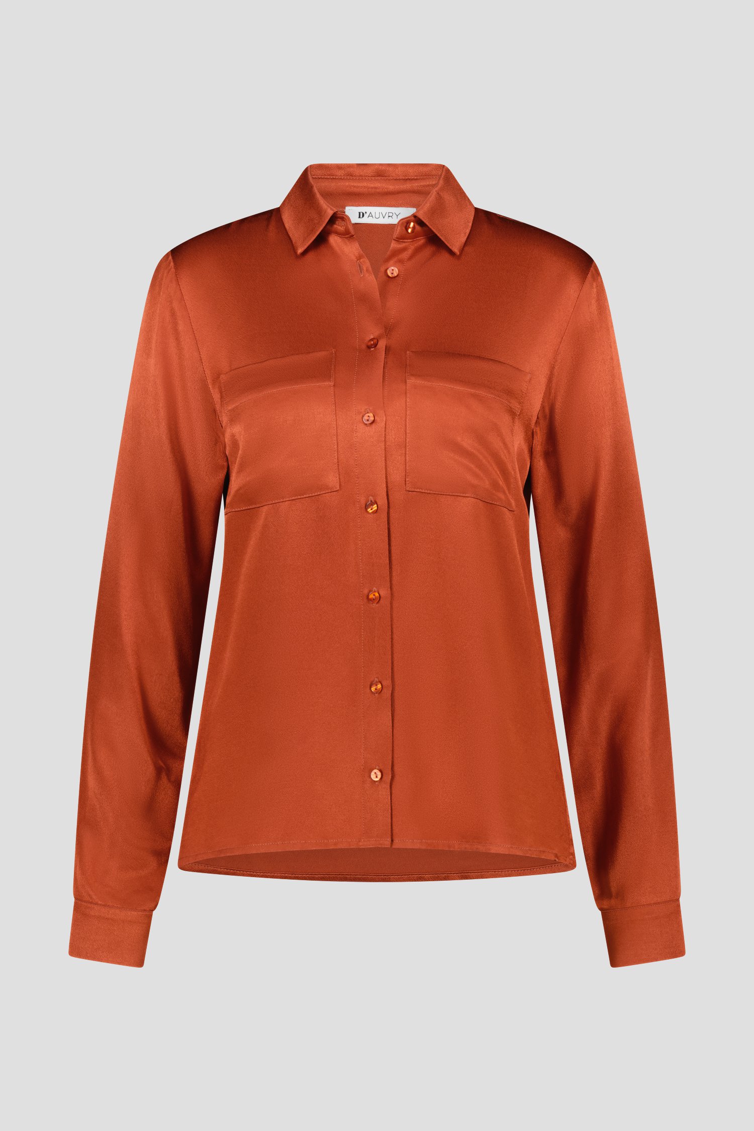 Glanzende koperkleurige blouse van D'Auvry voor Dames
