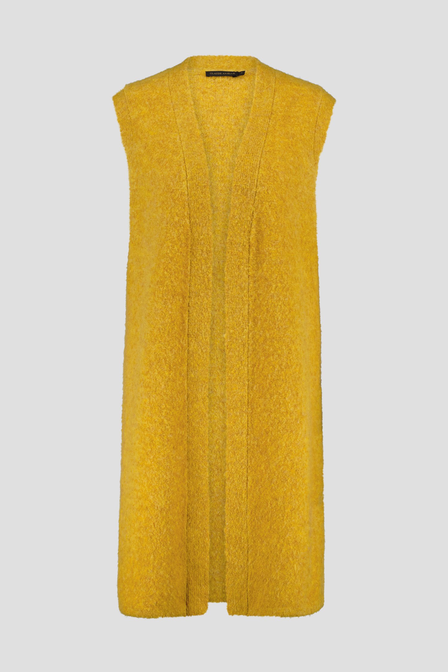 Goudkleurige cardigan zonder mouwen van Claude Arielle voor Dames