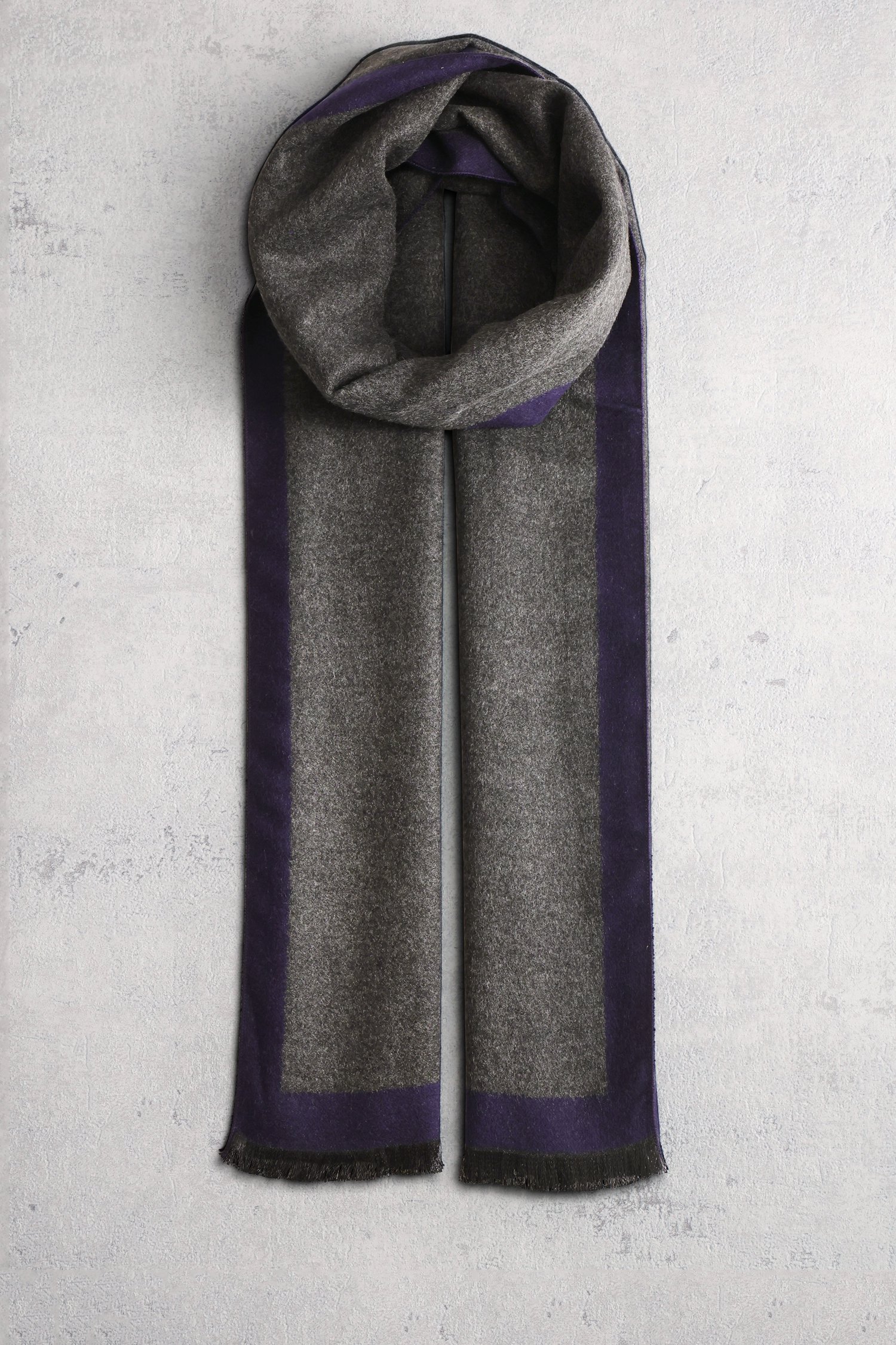 Voorkant van Grijs-blauwe sjaal door Liberty Island voor Heren