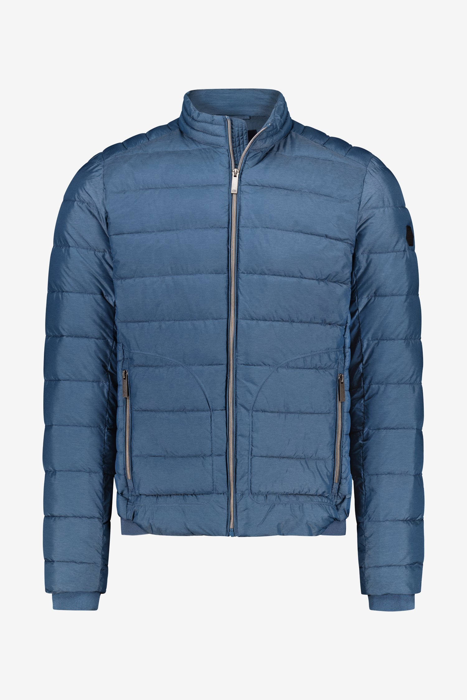 Grijsblauwe gewatteerde jas van Dansaert Blue voor Heren