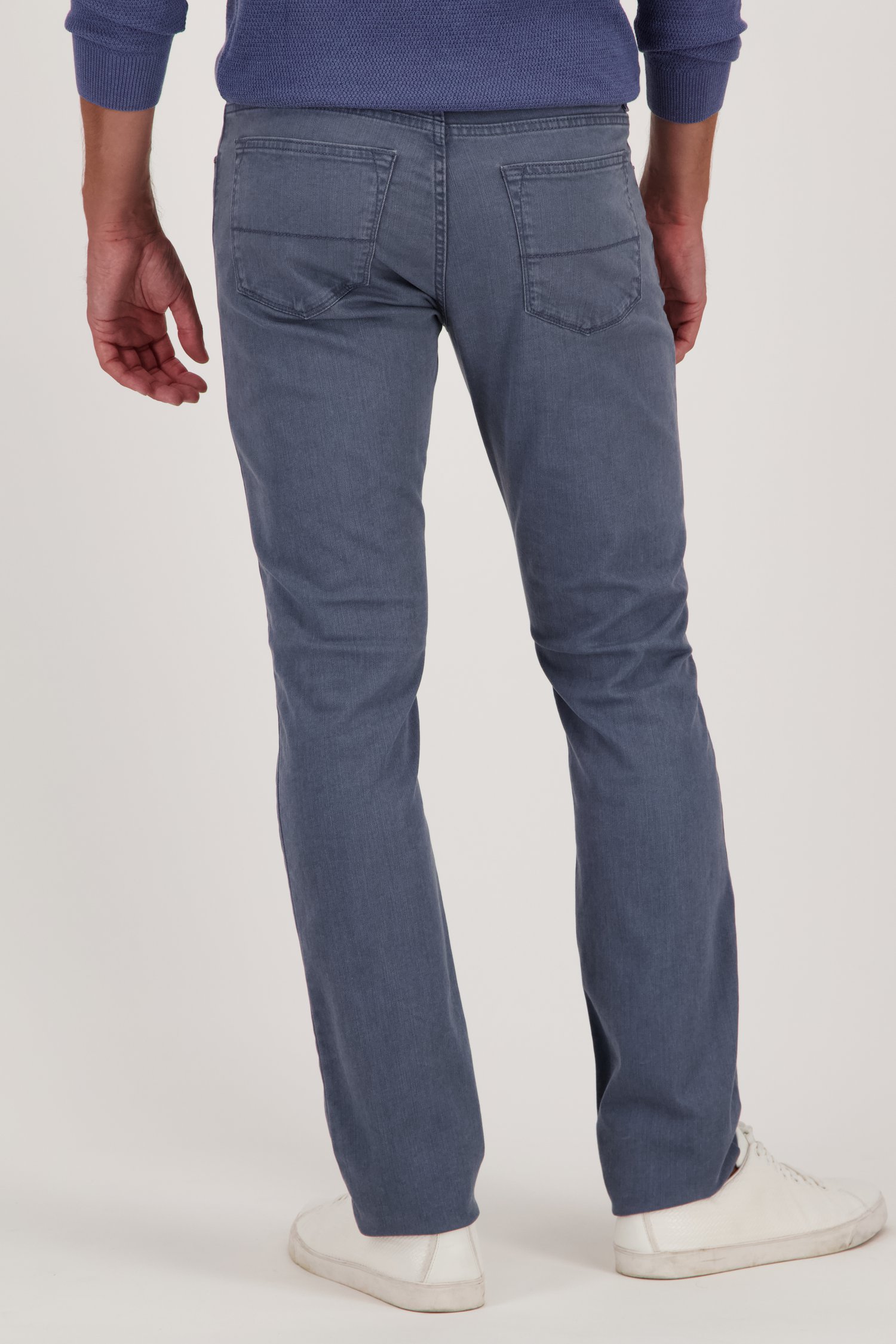Grijsblauwe jeans - Jefferson - Slim fit van Brassville voor Heren
