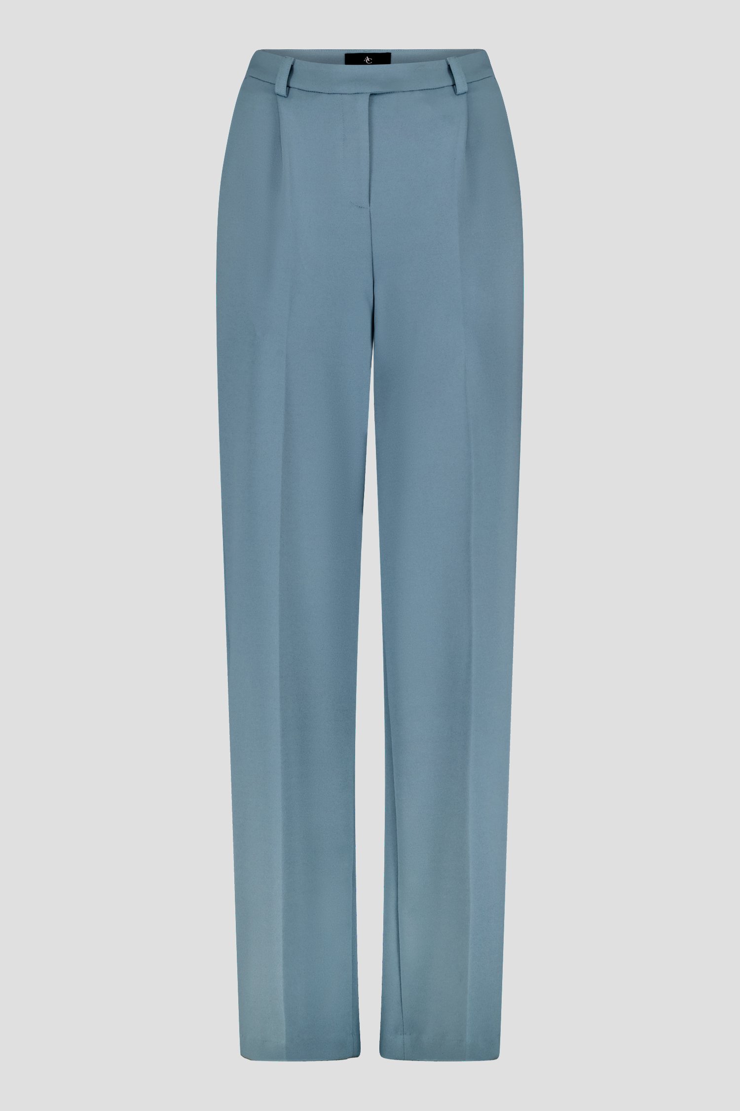Grijsblauwe wijde broek met hoge taille van AC by Annelien Coorevits voor Dames