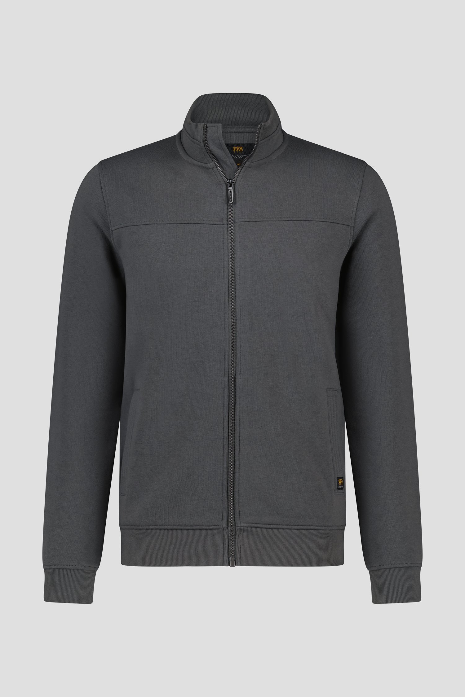 Productfoto 1 van Grijsgroene cardigan met rits door Liberty Island voor Heren