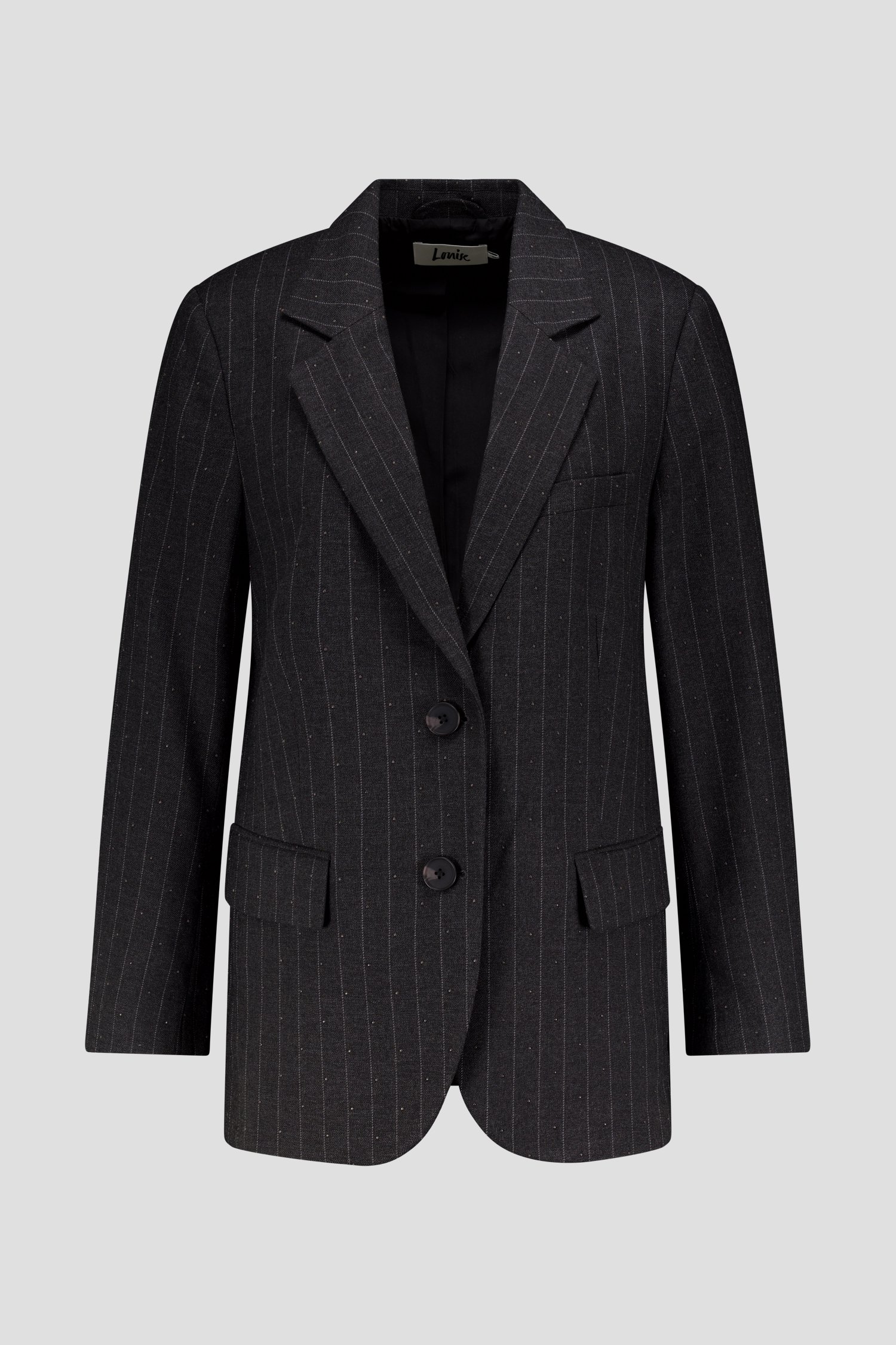 Productfoto 1 van Grijze blazer met krijtstreep en studs door Louise voor Dames