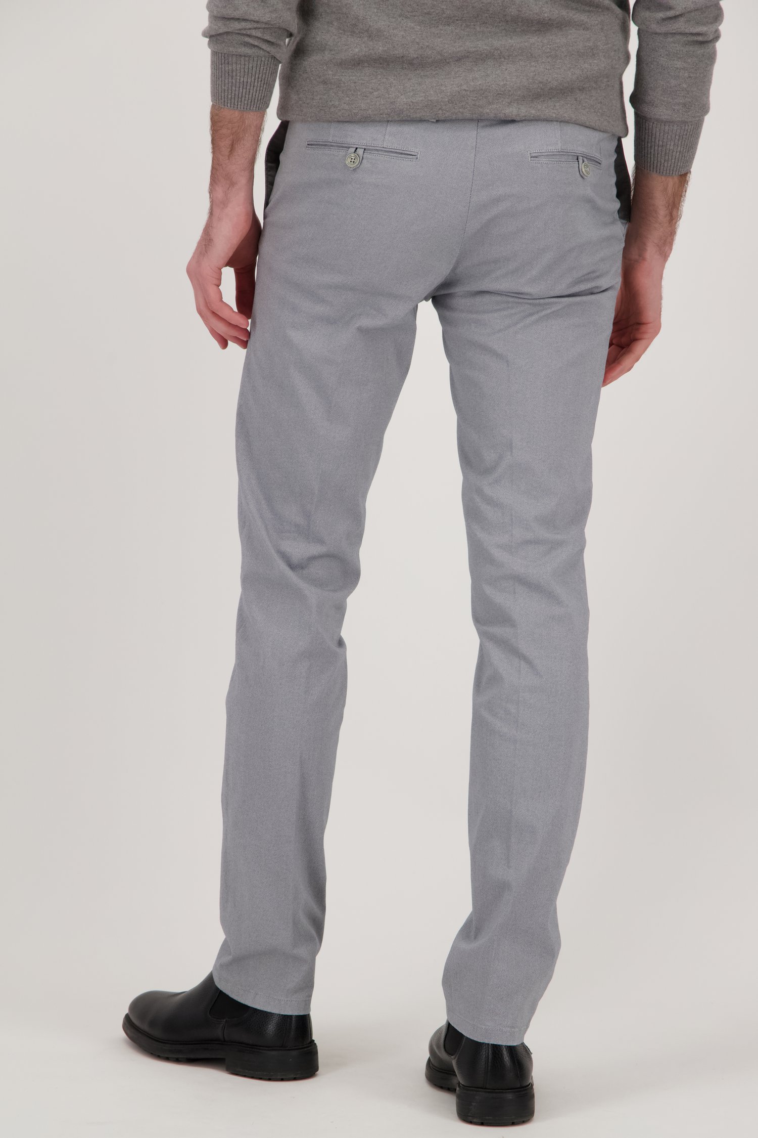Grijze chino - Dallas - Slim fit van Brassville voor Heren