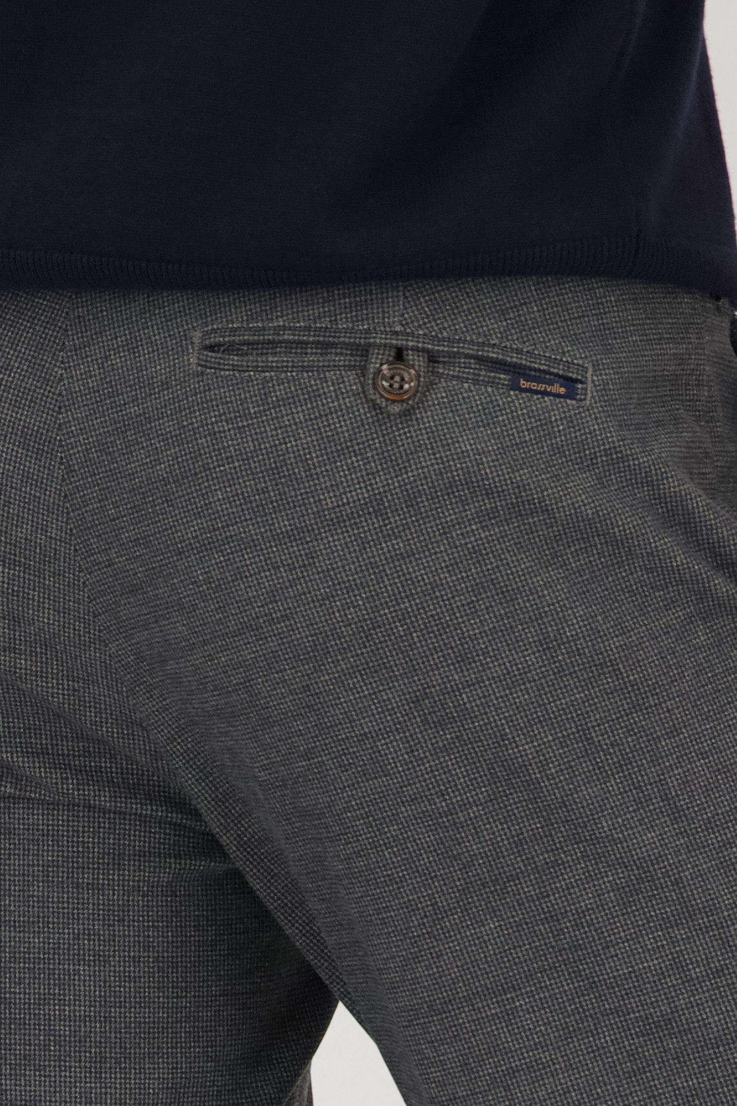 Grijze chino - Louisiana - Regular fit van Brassville voor Heren