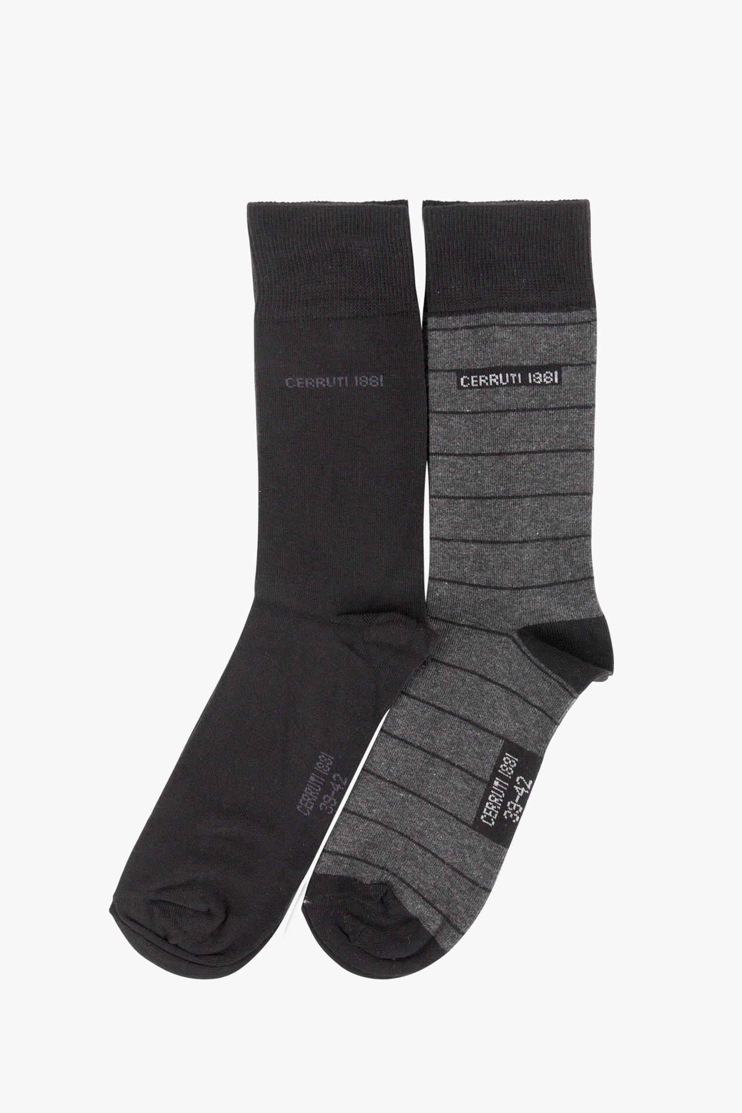 Grijze en zwarte sokken - 2 pack van Cerruti 1881 voor Heren