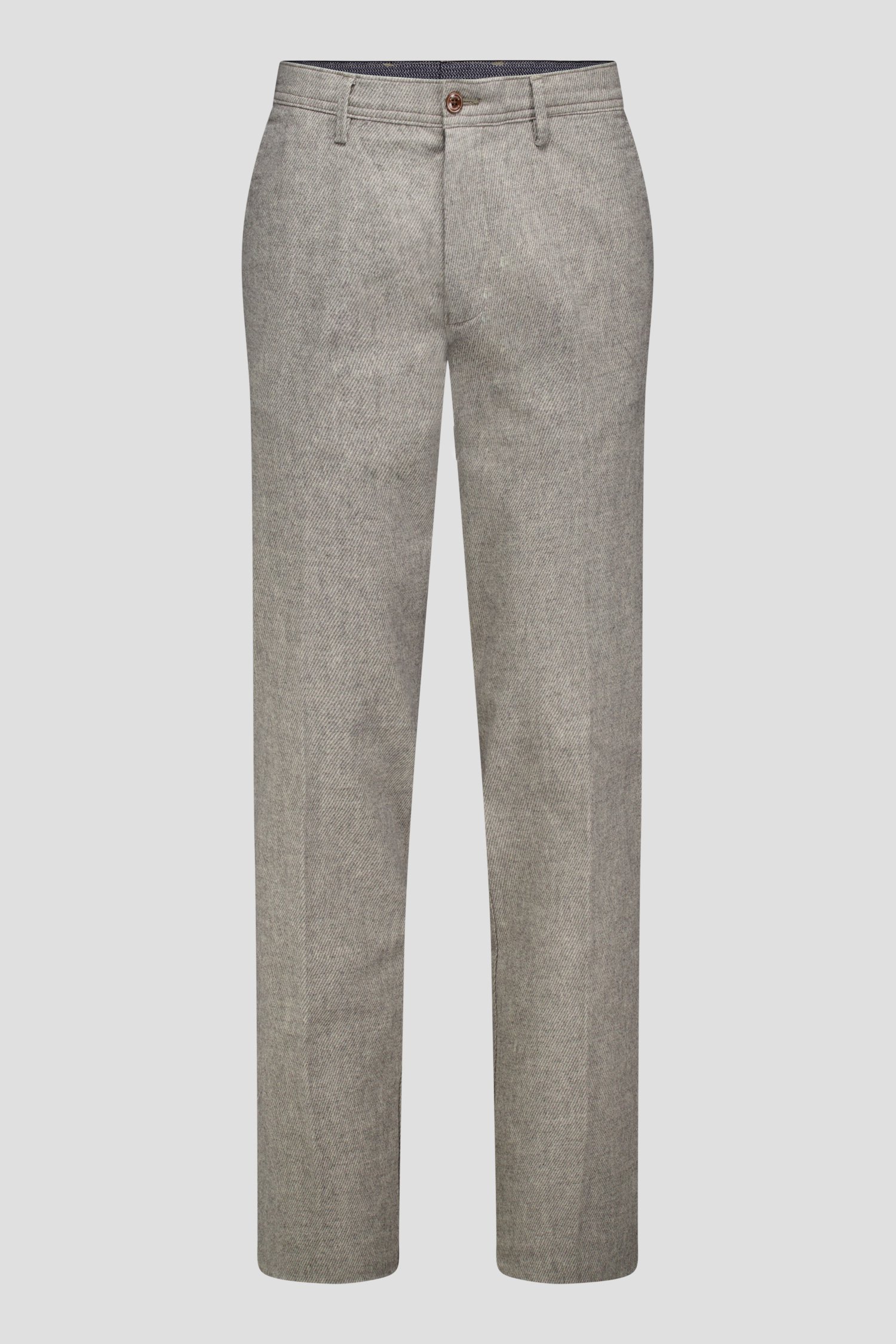Productfoto 1 van Grijze gemêleerde chino - New York -  Regular fit  door Brassville voor Heren