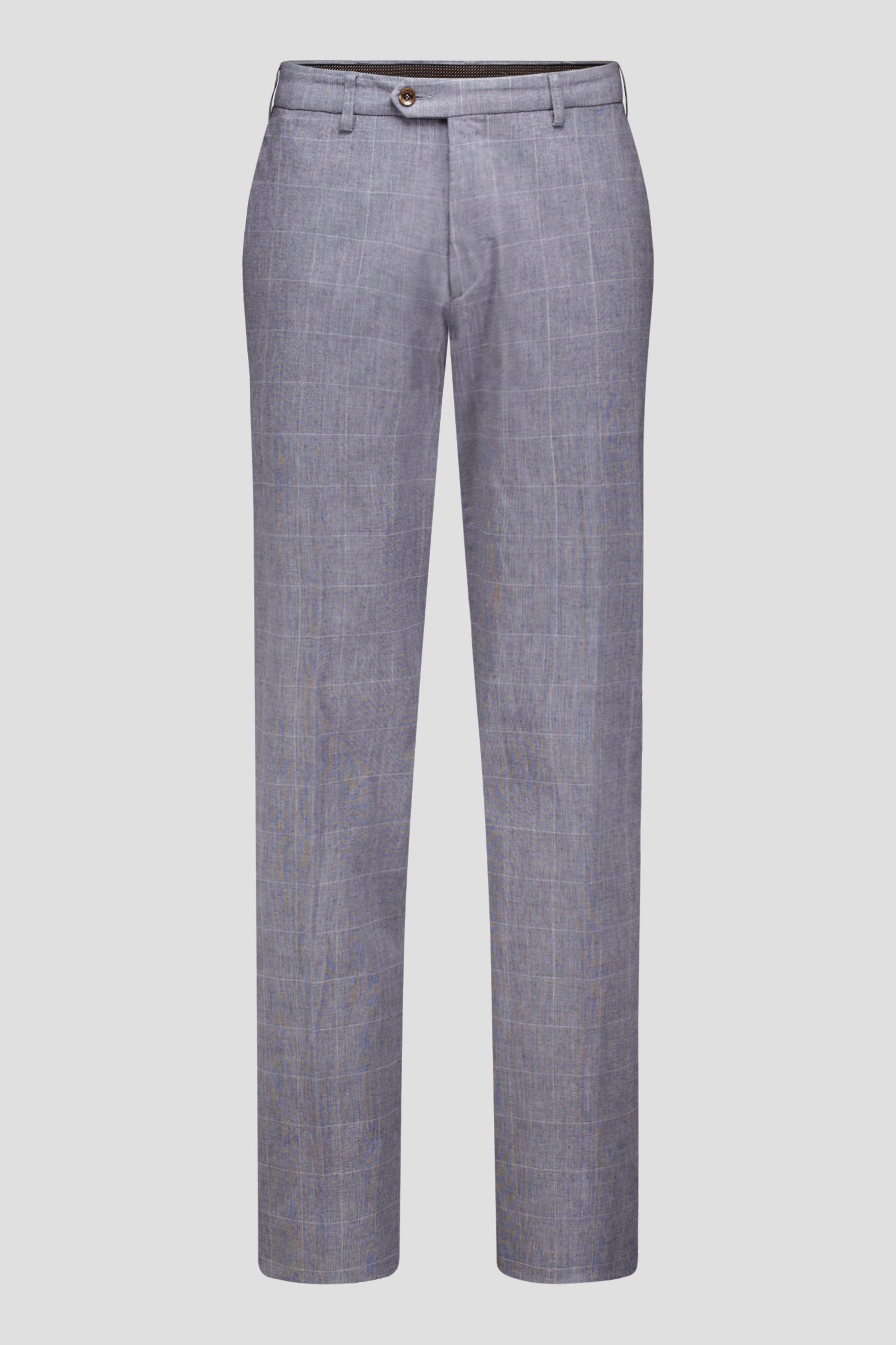 Grijze geruite chino - Vancouver - Regular fit van Brassville voor Heren