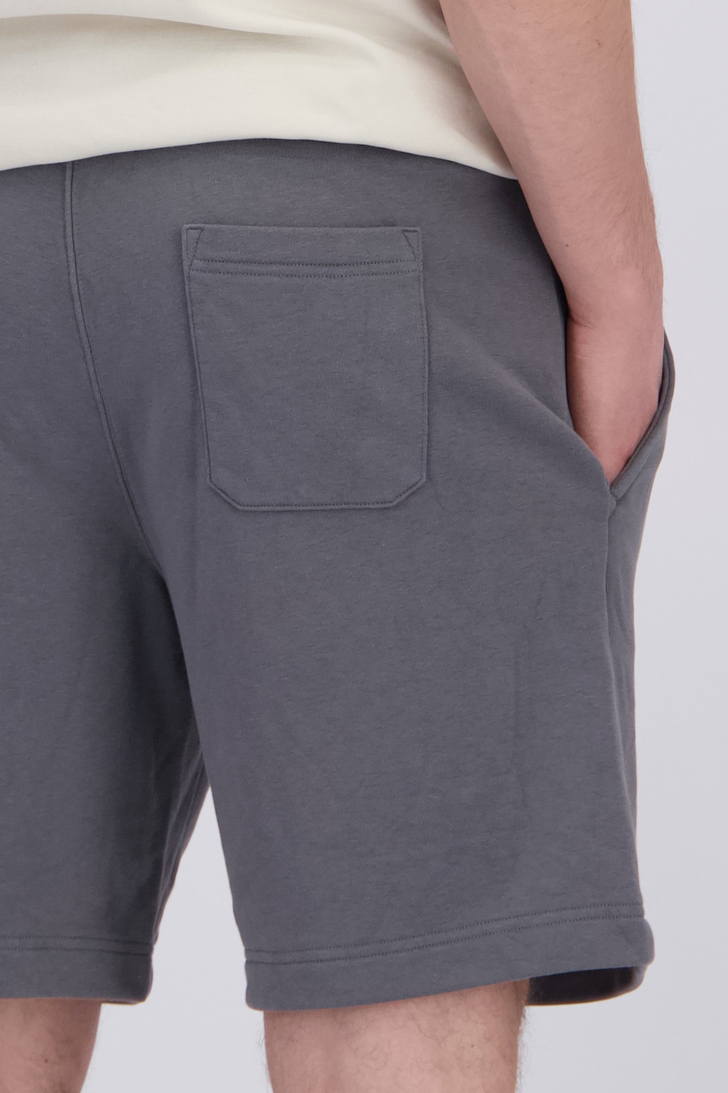 Detail van Grijze joggingshort door Liberty Island voor Heren