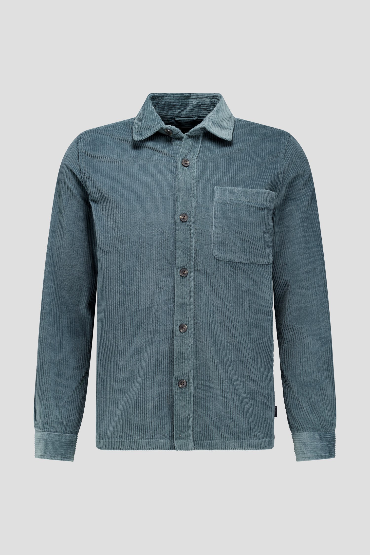 Productfoto 1 van Groen corduroy hemd - Regular fit  door Bluefields voor Heren