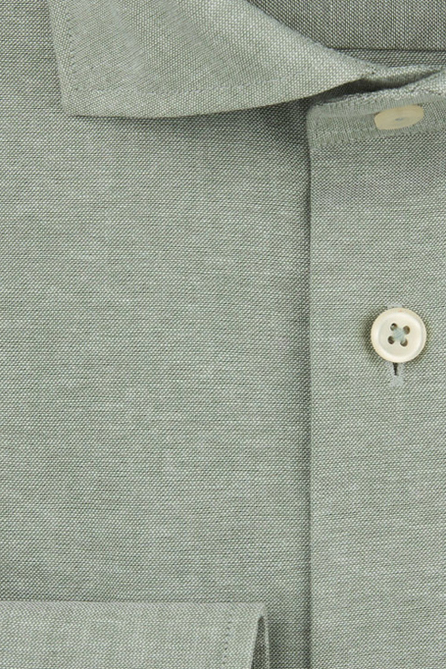 Productfoto 2 van Groen gemêleerd hemd - Slim fit  door Michaelis voor Heren