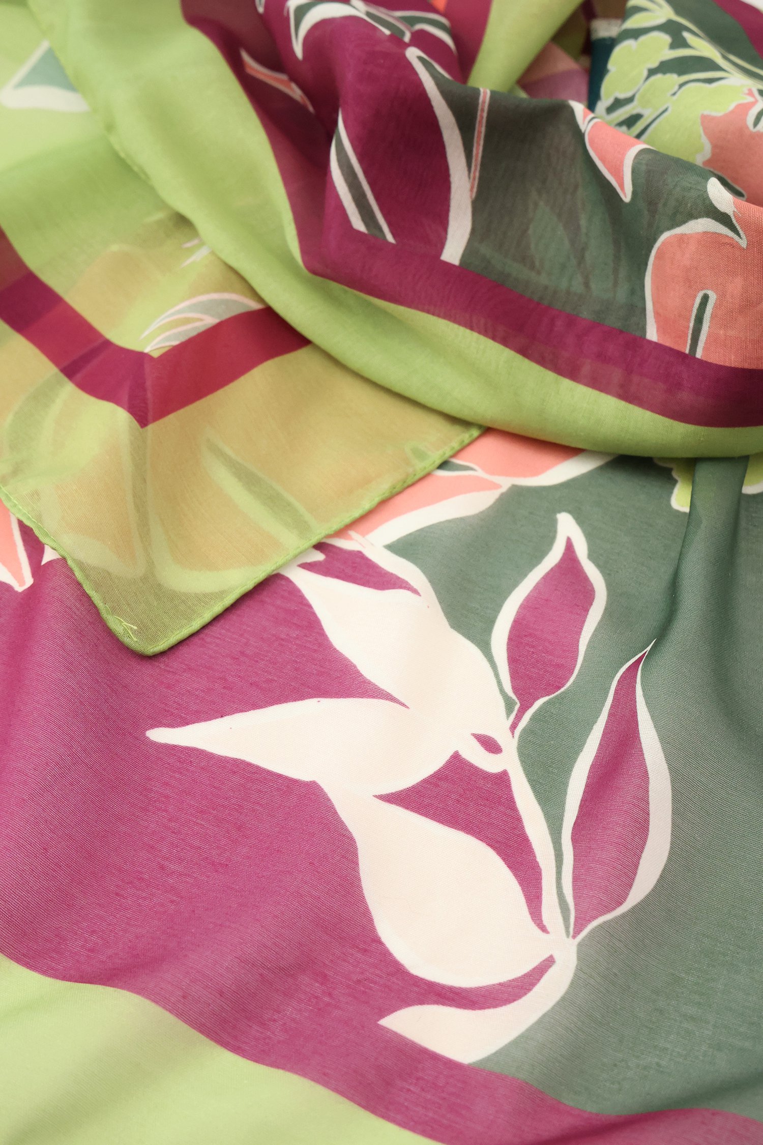 Groen-roze sjaaltje  van Libelle voor Dames