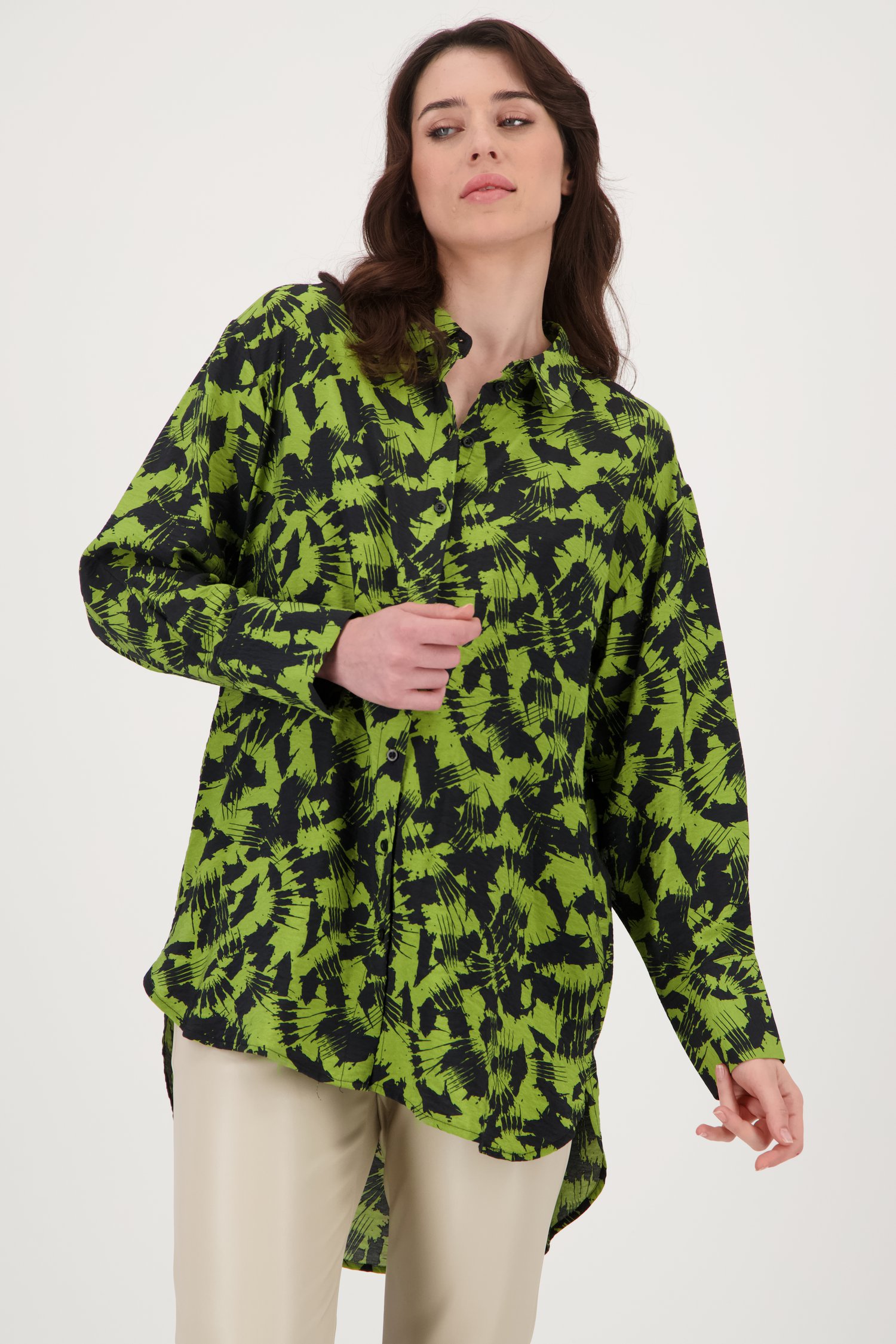 Groene blouse met zwarte print van JDY voor Dames