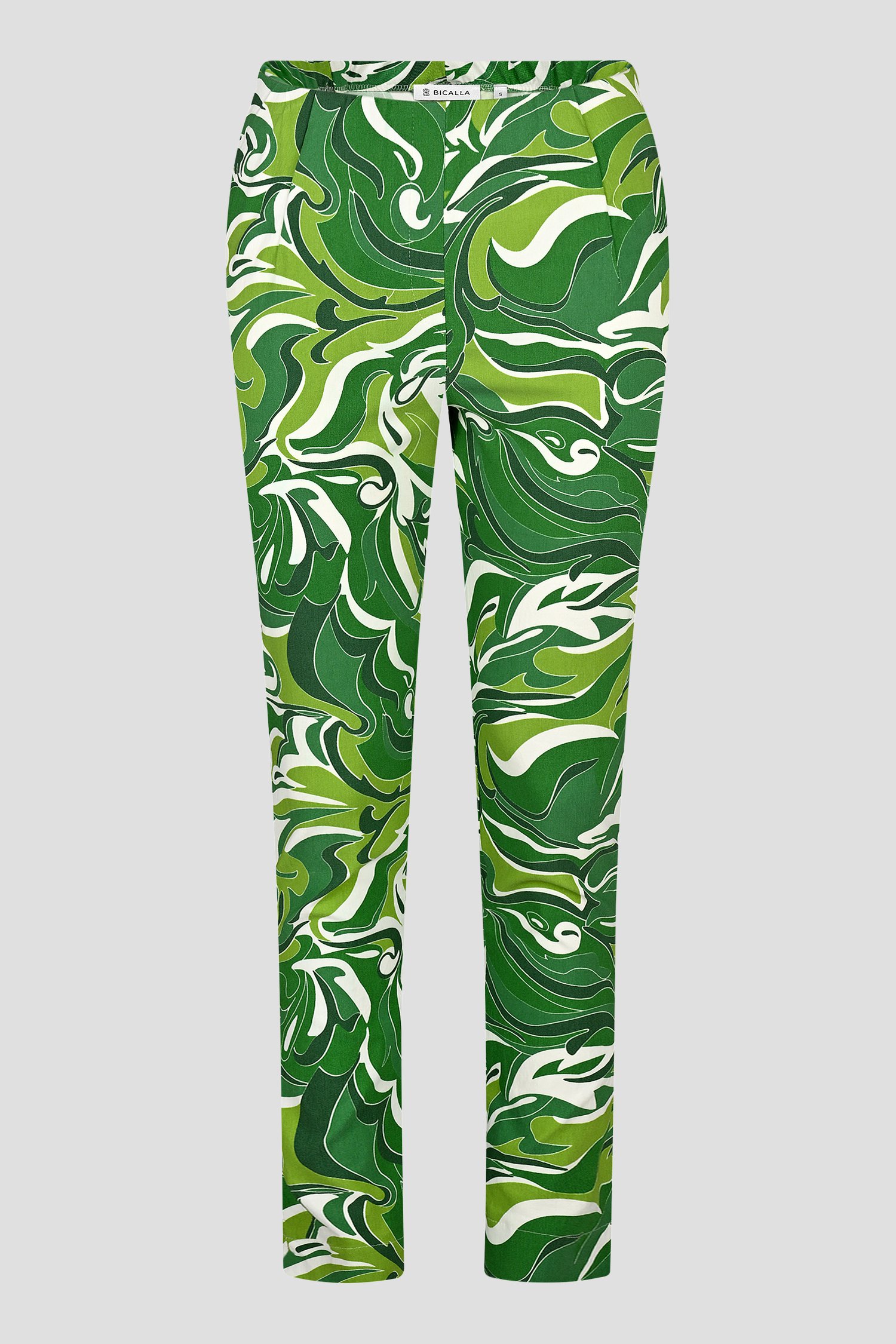 Groene broek met print van Bicalla voor Dames