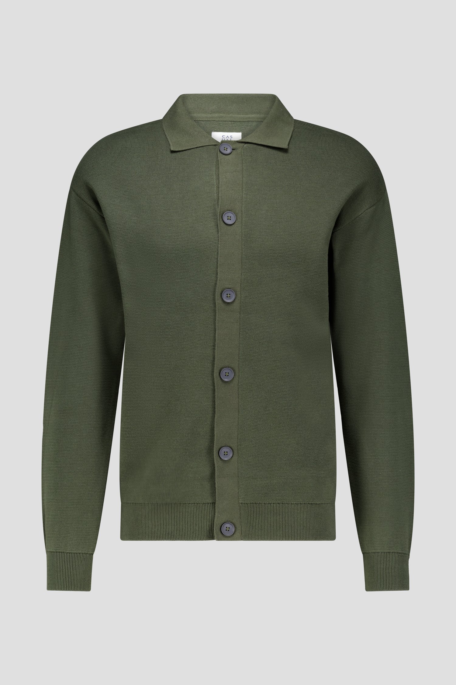Productfoto 1 van Groene cardigan met polokraag door Casual Five voor Heren