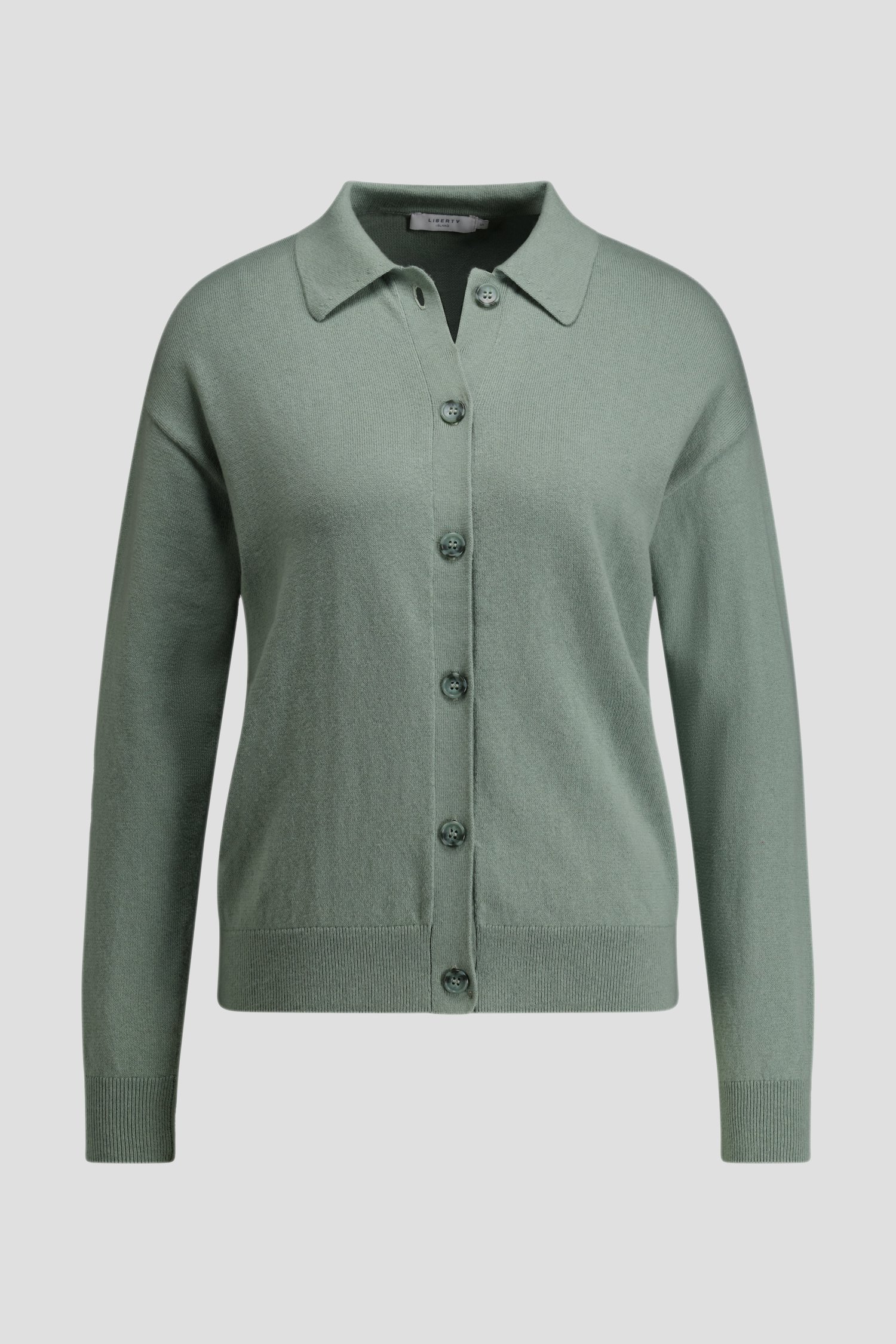 Productfoto 1 van Groene cardigan met polokraag door Liberty Island voor Dames