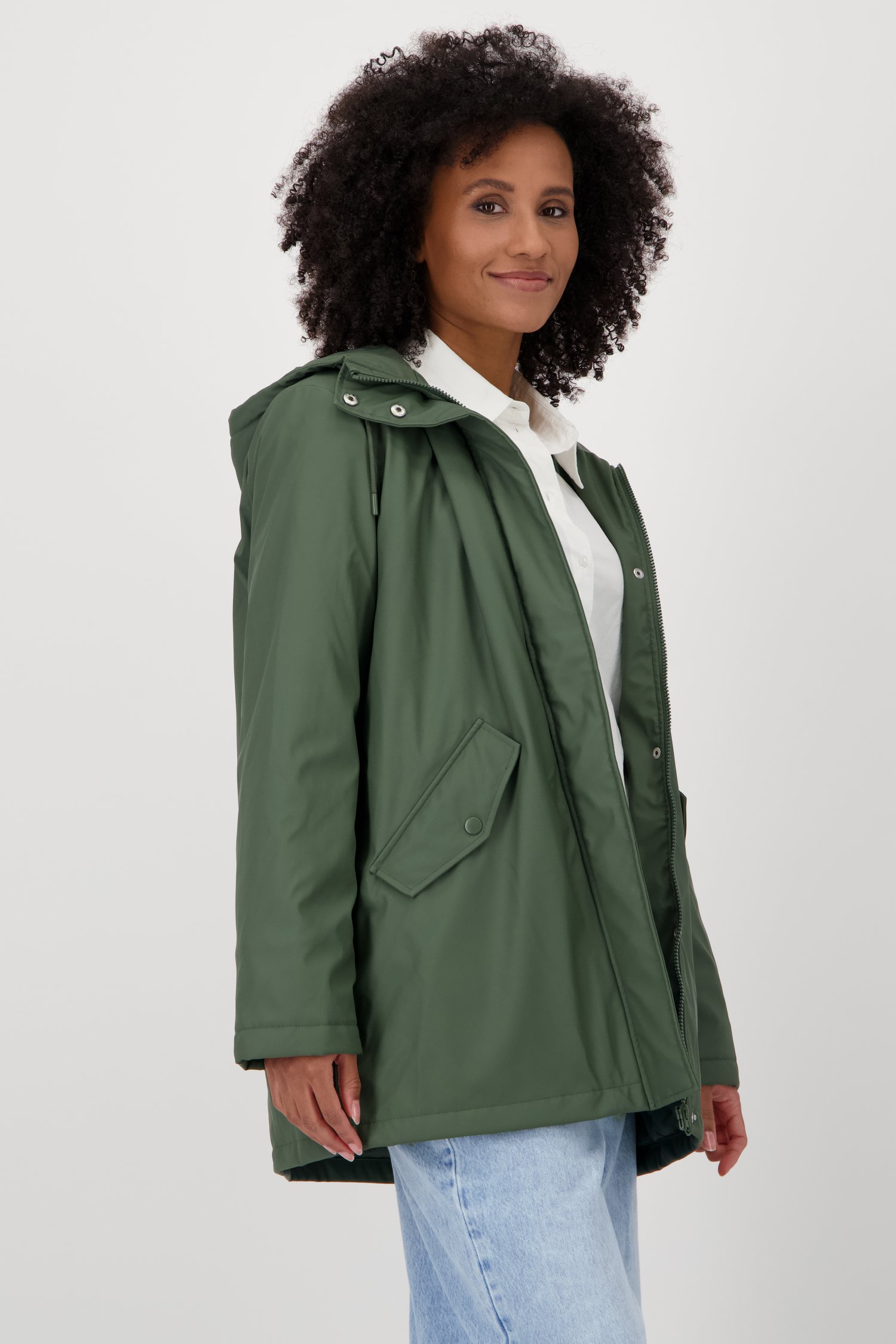 Parka Donkergroene Regenjas WE Fashion Blue Ridge Parka Donkergroen