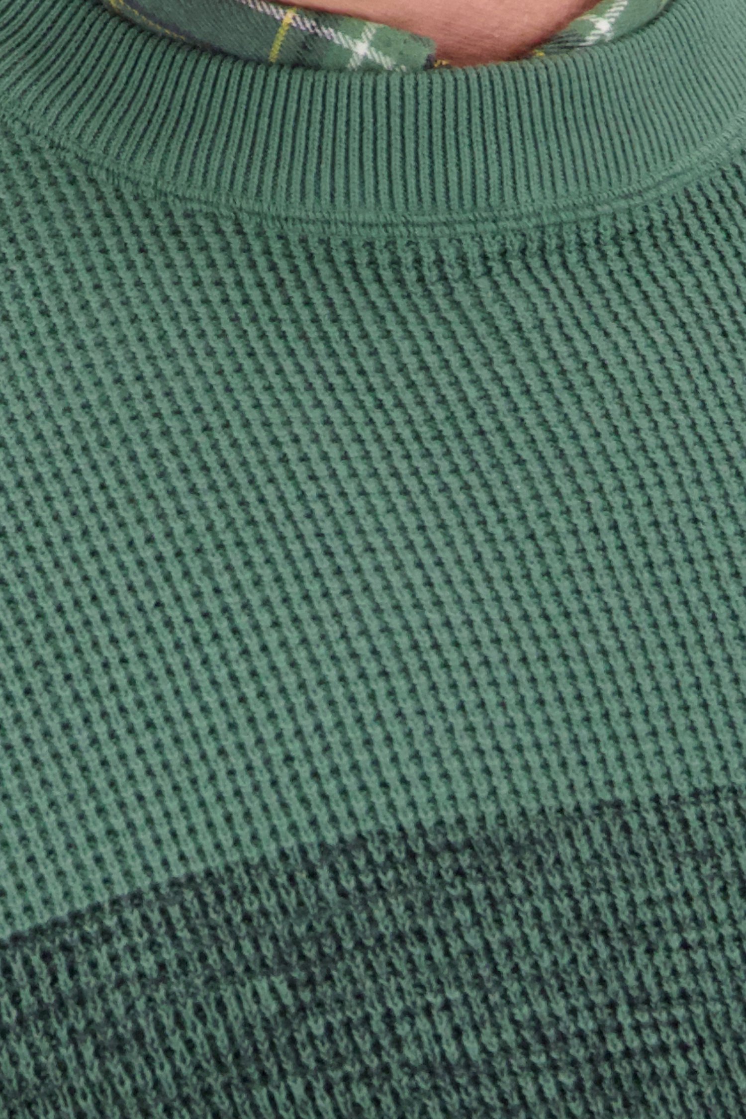 Groene trui in structuurstof van Jefferson voor Heren