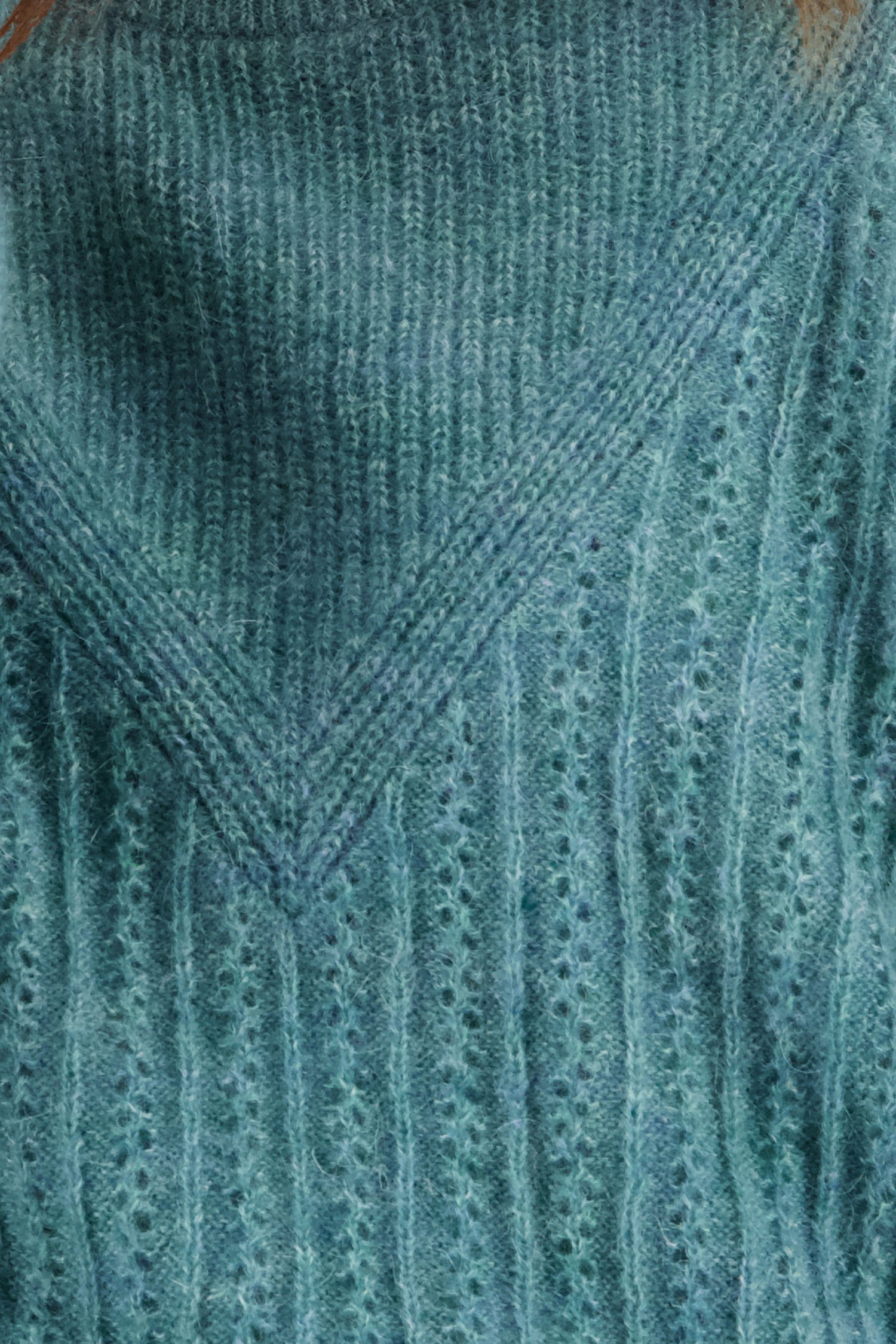 Groene trui met details in ajour van Libelle voor Dames
