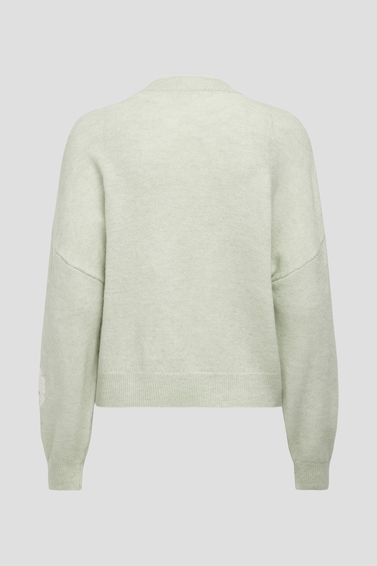 Productfoto 2 van Groene trui met wit bloemenmotief door JDY voor Dames