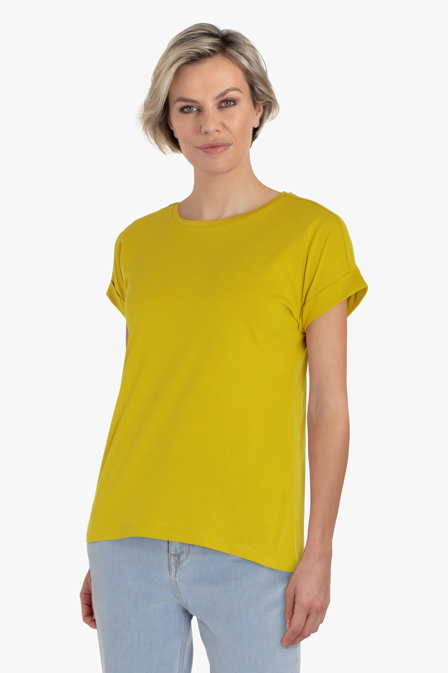 Groengeel T-shirt  van Liberty Island voor Dames