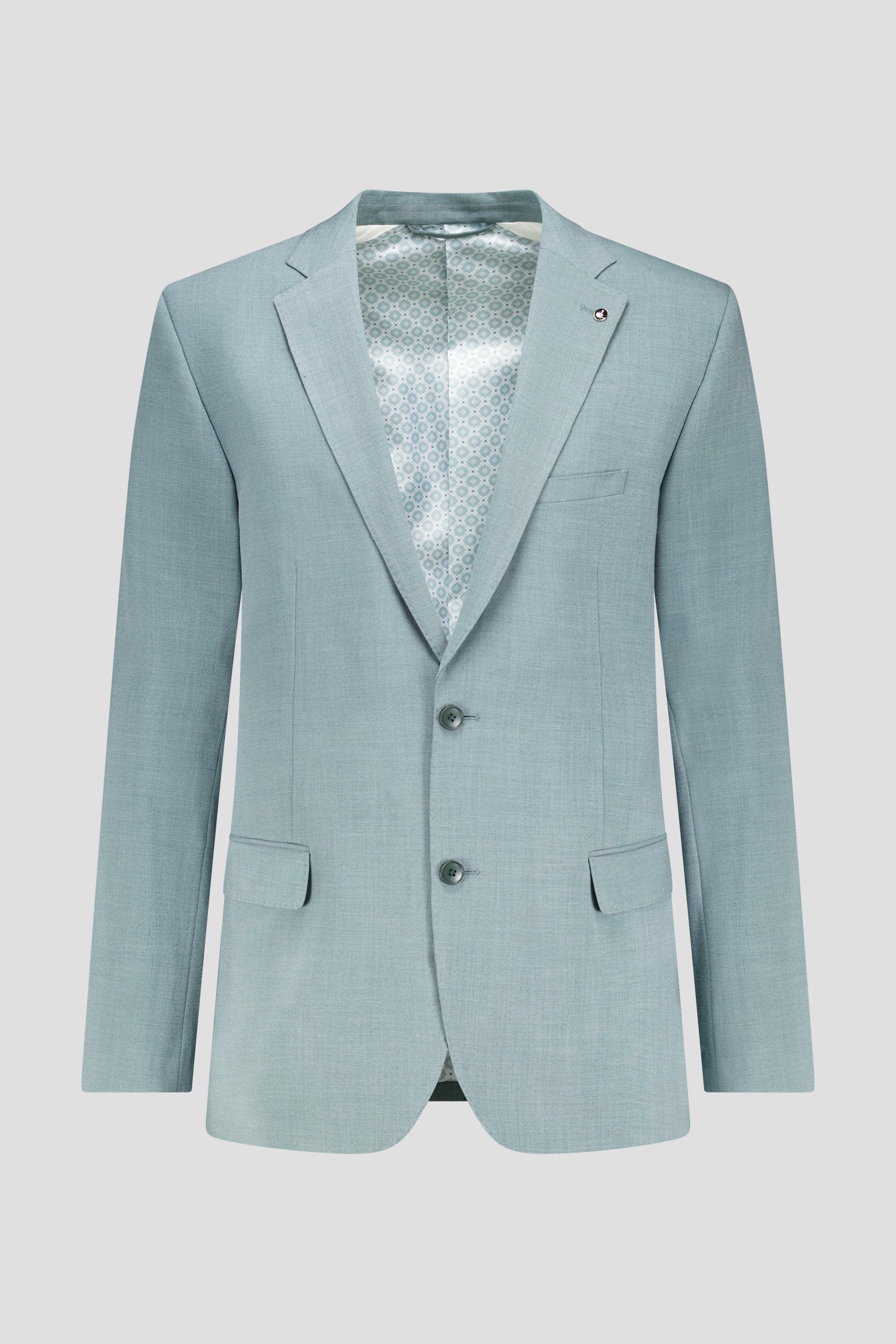 Productfoto 1 van Groengrijze kostuumvest - Comfort fit door Dansaert Black voor Heren