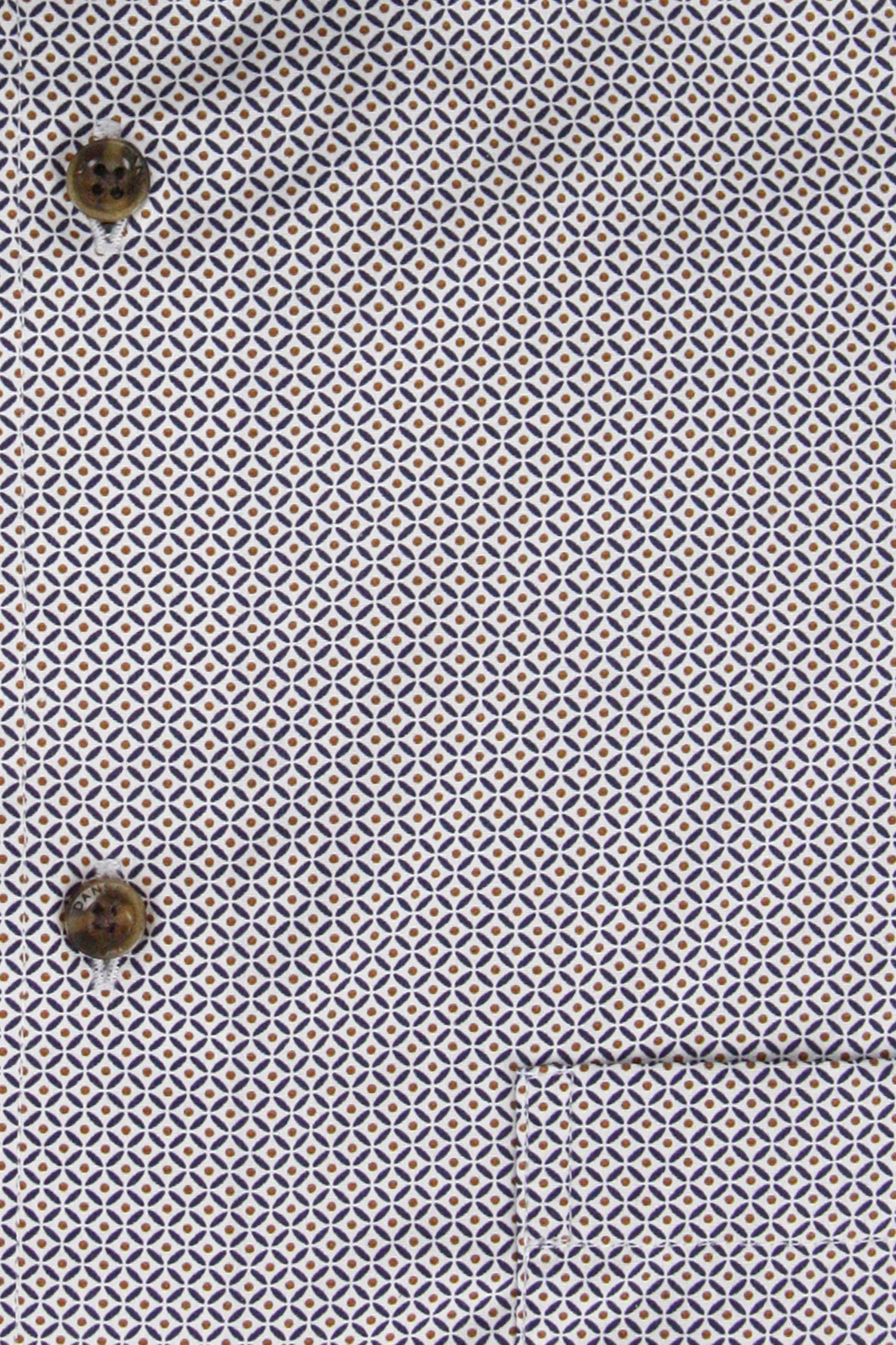 Hemd met fijne print - Comfort fit van Dansaert Black voor Heren
