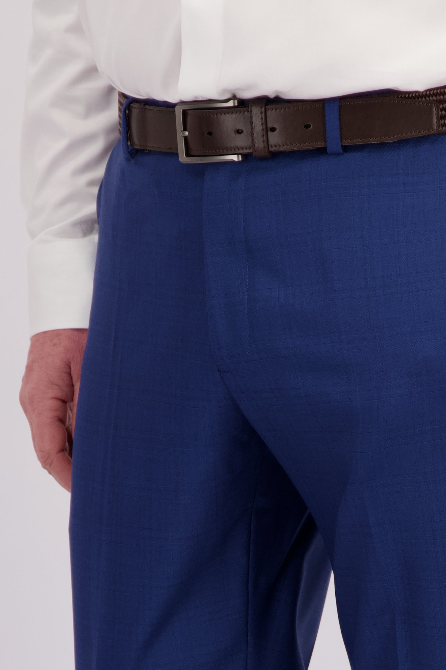 Hoogblauwe kostuumbroek - Comfort fit van Dansaert Black voor Heren