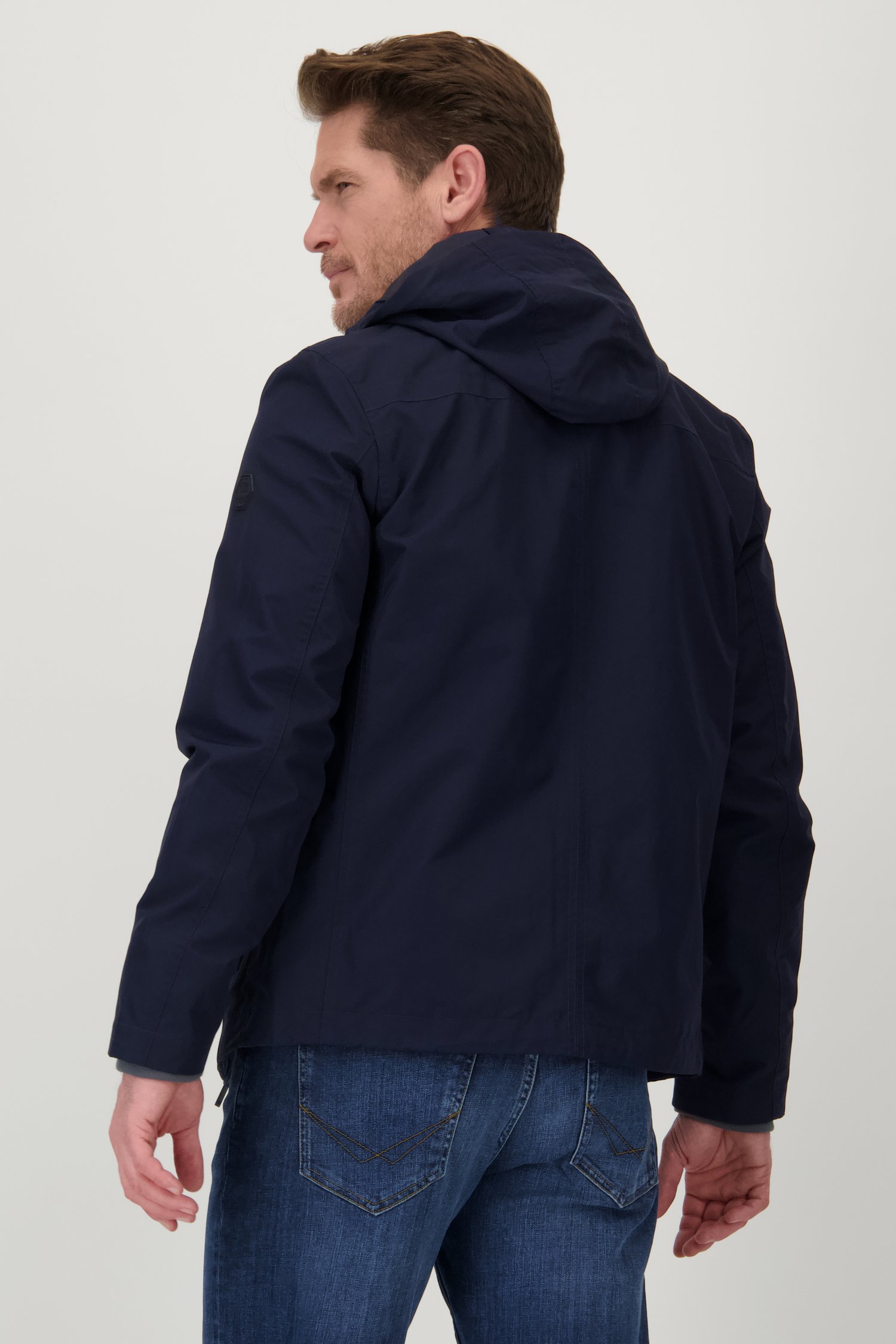 Imperméable bleu foncé avec capuche de Dansaert Blue pour Hommes