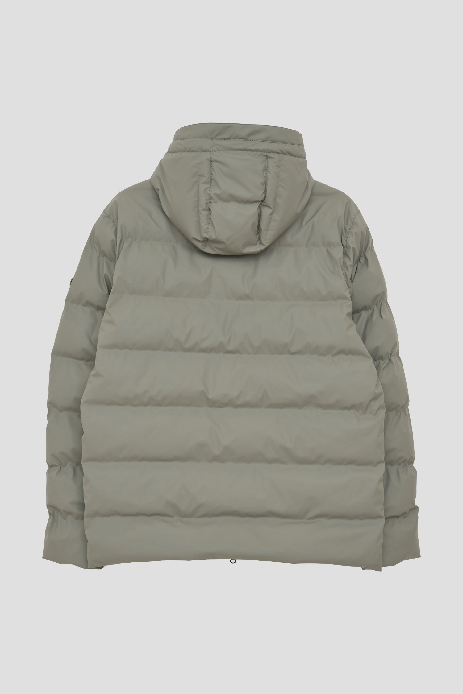 Photo produit 2 de Imperméable matelassé vert olive avec capuche de Tantä pour Hommes