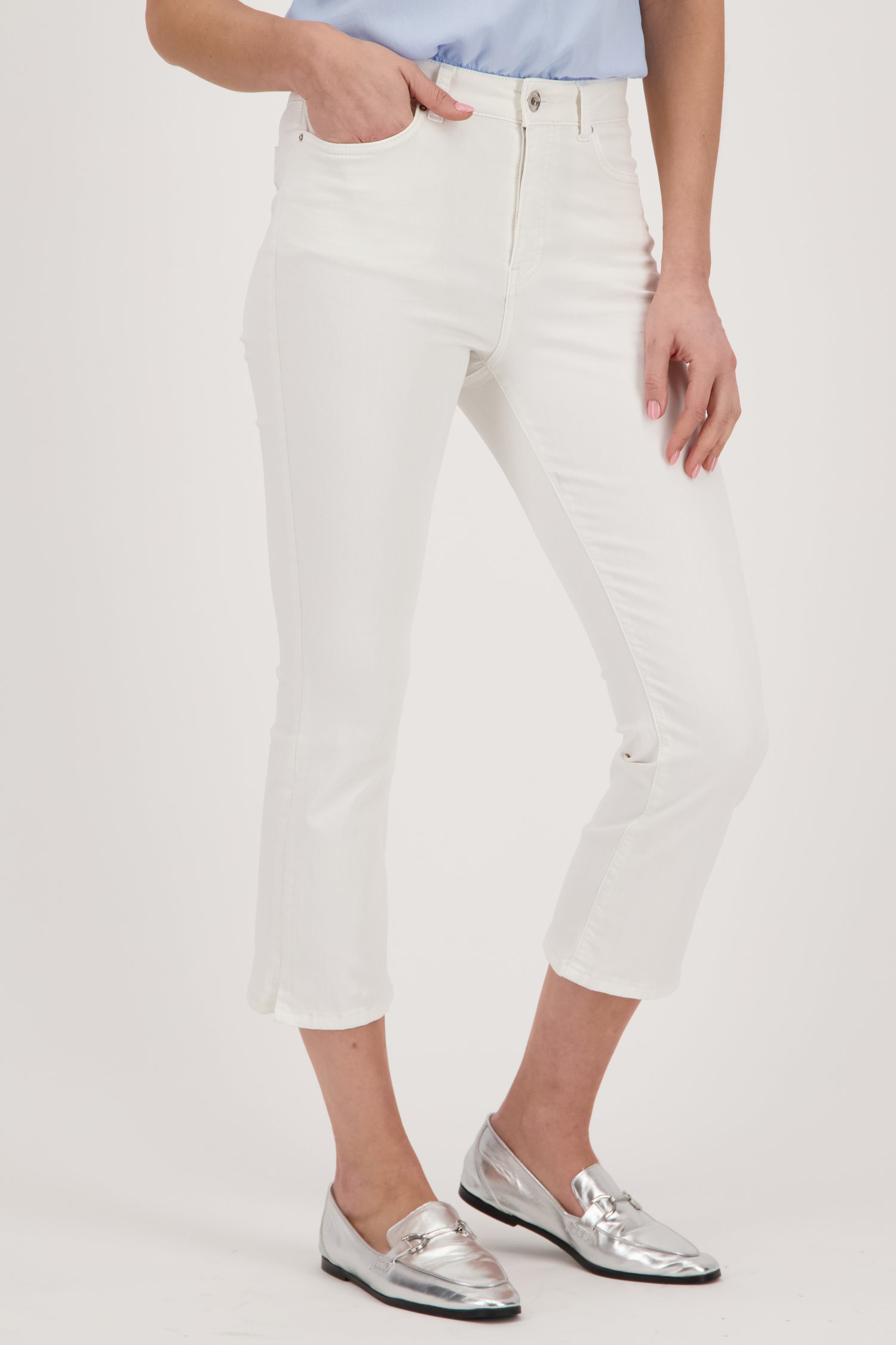 Jean blanc - Slim fit - Longueur 7/8 de More & More pour Femmes