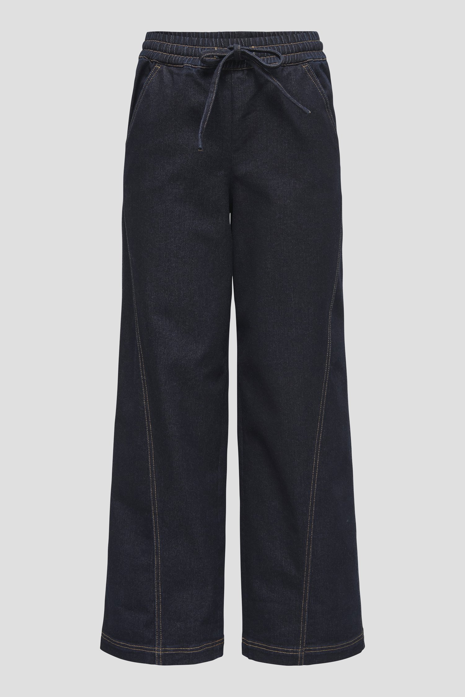 Photo produit 1 de Jean bleu à coupe large avec taille élastique de JDY pour Femmes