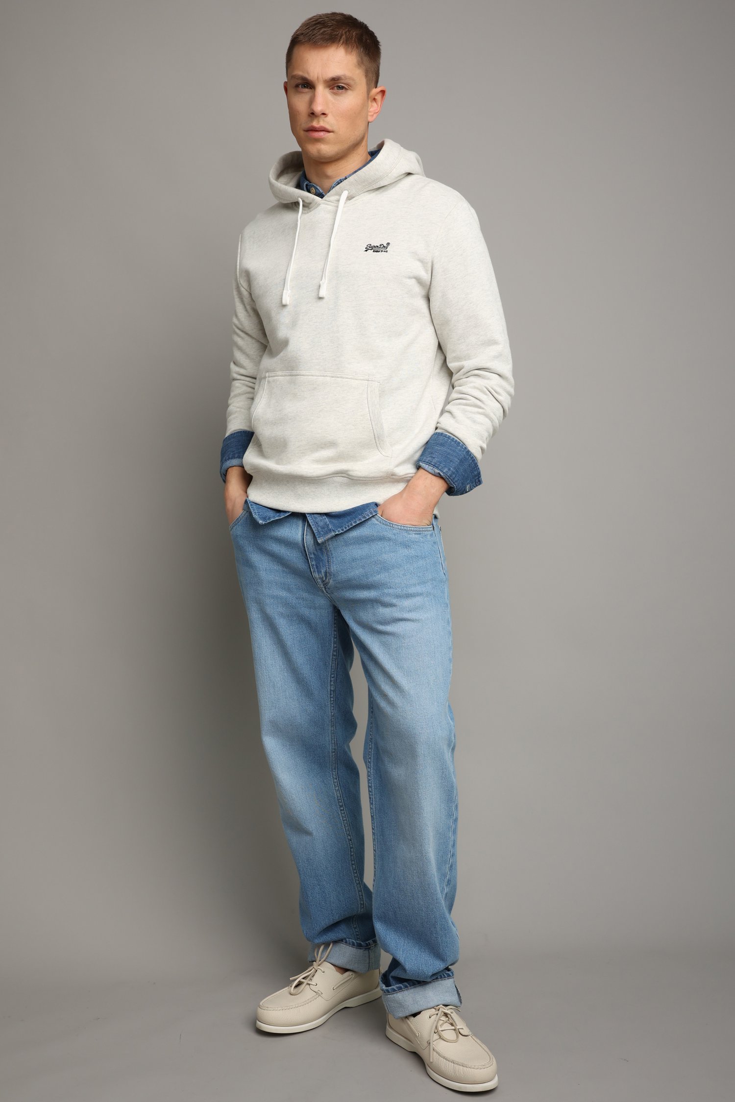 Le devant de Jean bleu clair – Relaxed fit de Liberty Island Denim pour Hommes