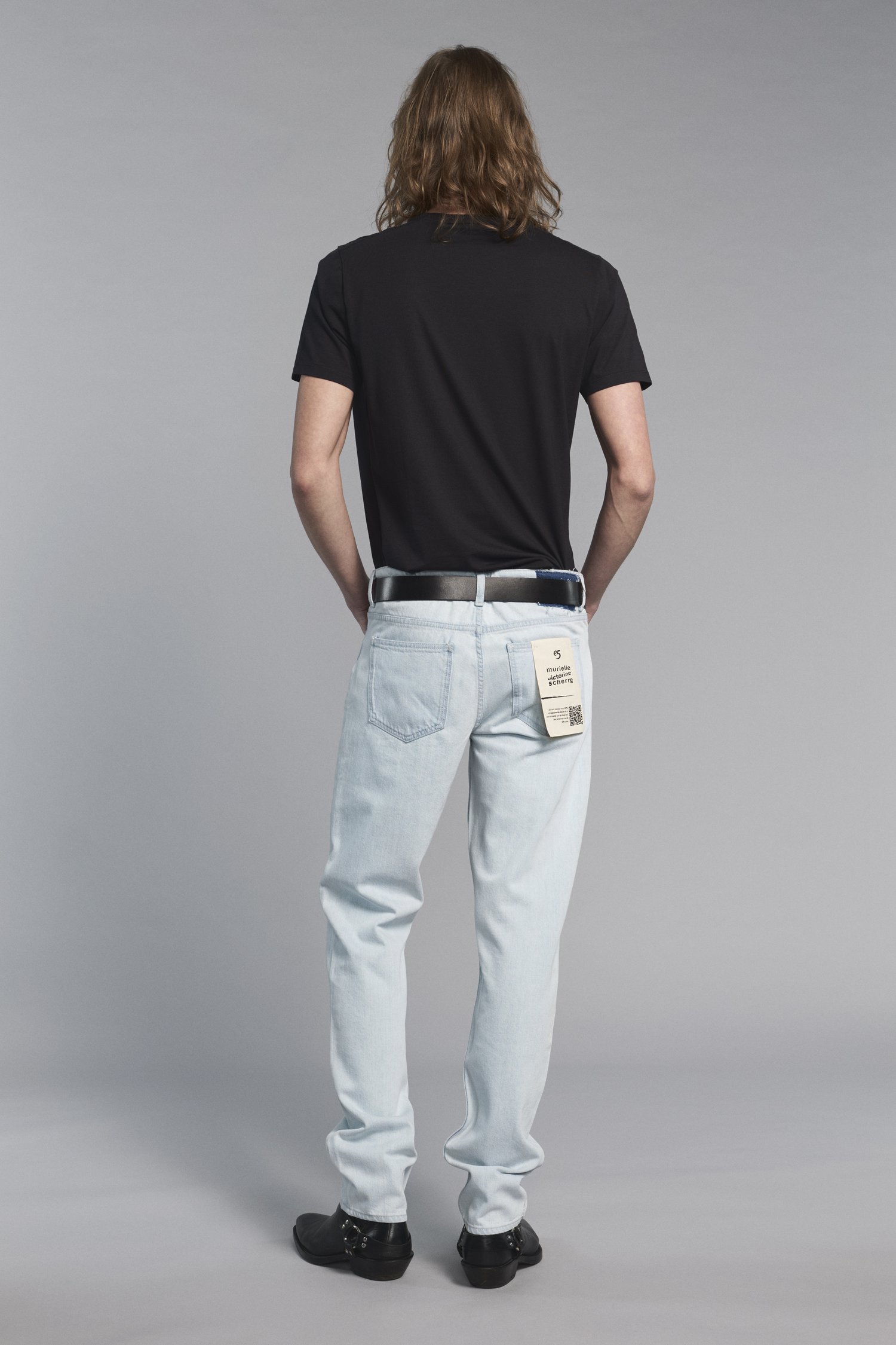 Jean bleu clair - Straight fit - Monroe de Murielle Victorine Scherre pour Hommes