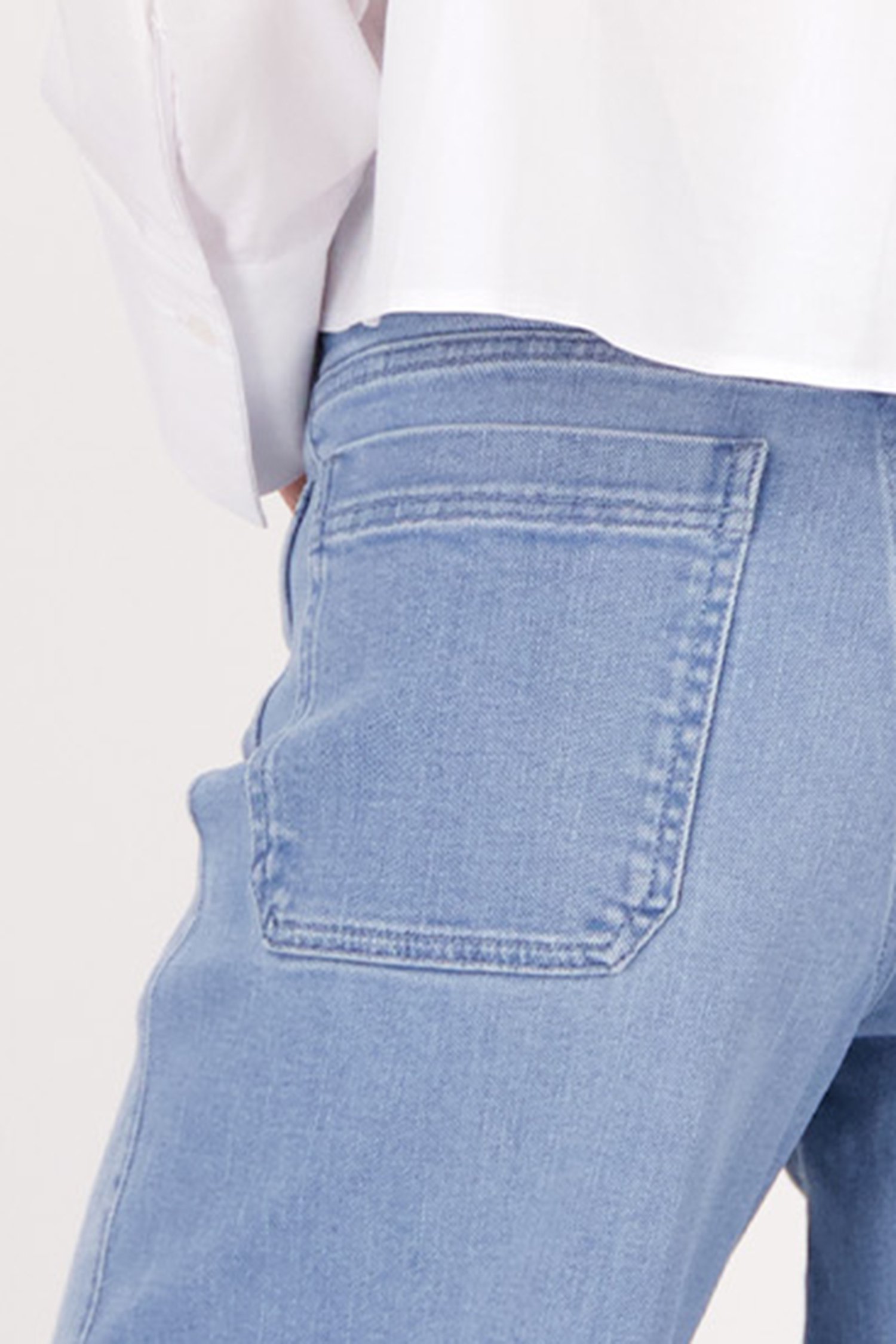 Jean bleu clair - wide leg fit de Liberty Island Denim pour Femmes