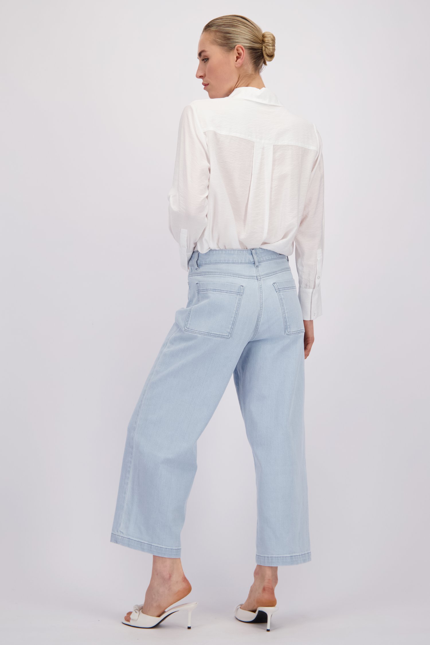 Photo supplémentaire 2 de Jean bleu clair – Wide leg fit – Longueur 7/8 de Liberty Island Denim pour Femmes