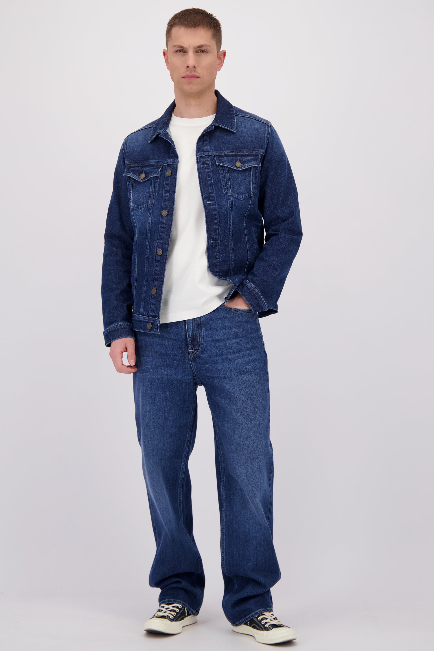 Photo supplémentaire 1 de Jean bleu foncé – Coupe relaxed de Liberty Island Denim pour Hommes