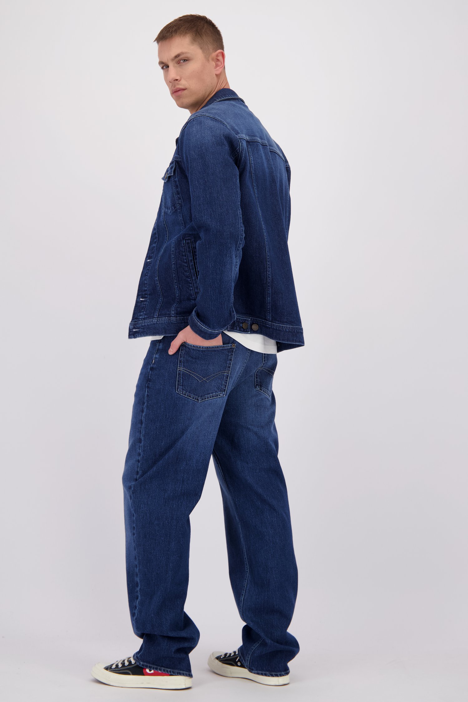 Photo supplémentaire 2 de Jean bleu foncé – Coupe relaxed de Liberty Island Denim pour Hommes