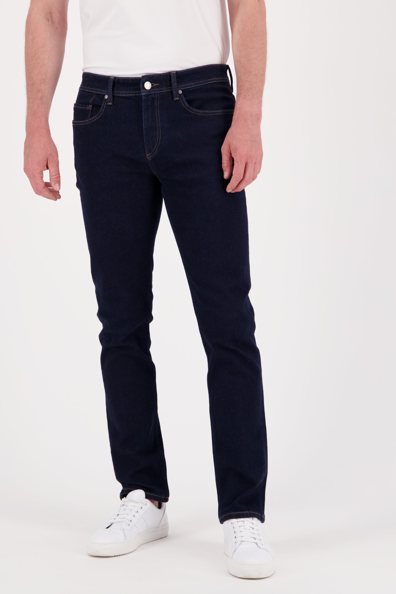 Le devant de Jean bleu foncé - Lars – slim fit - L36 de Liberty Island Denim pour Hommes