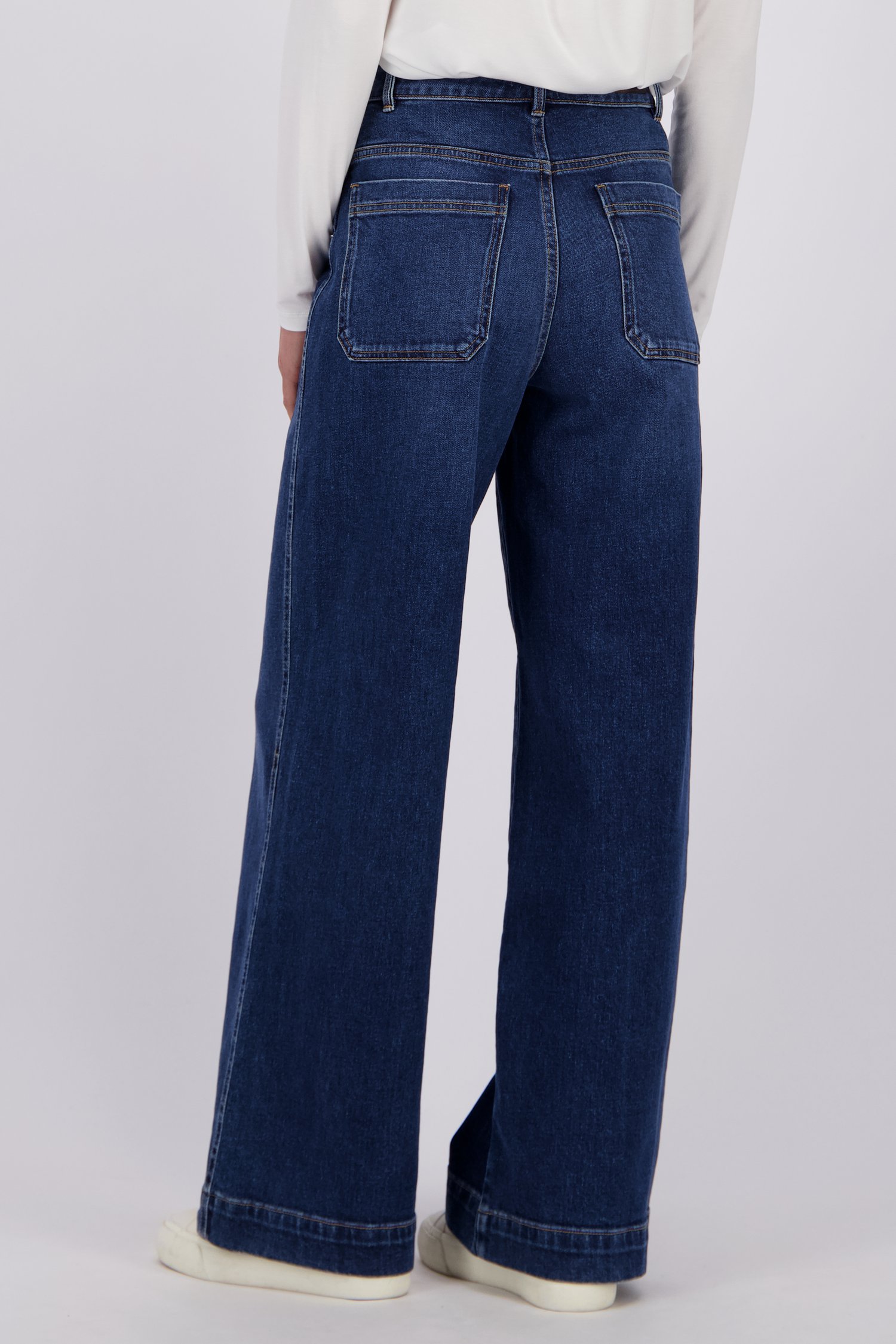 Le dos de Jean bleu foncé – Wide leg fit de Liberty Island Denim pour Femmes