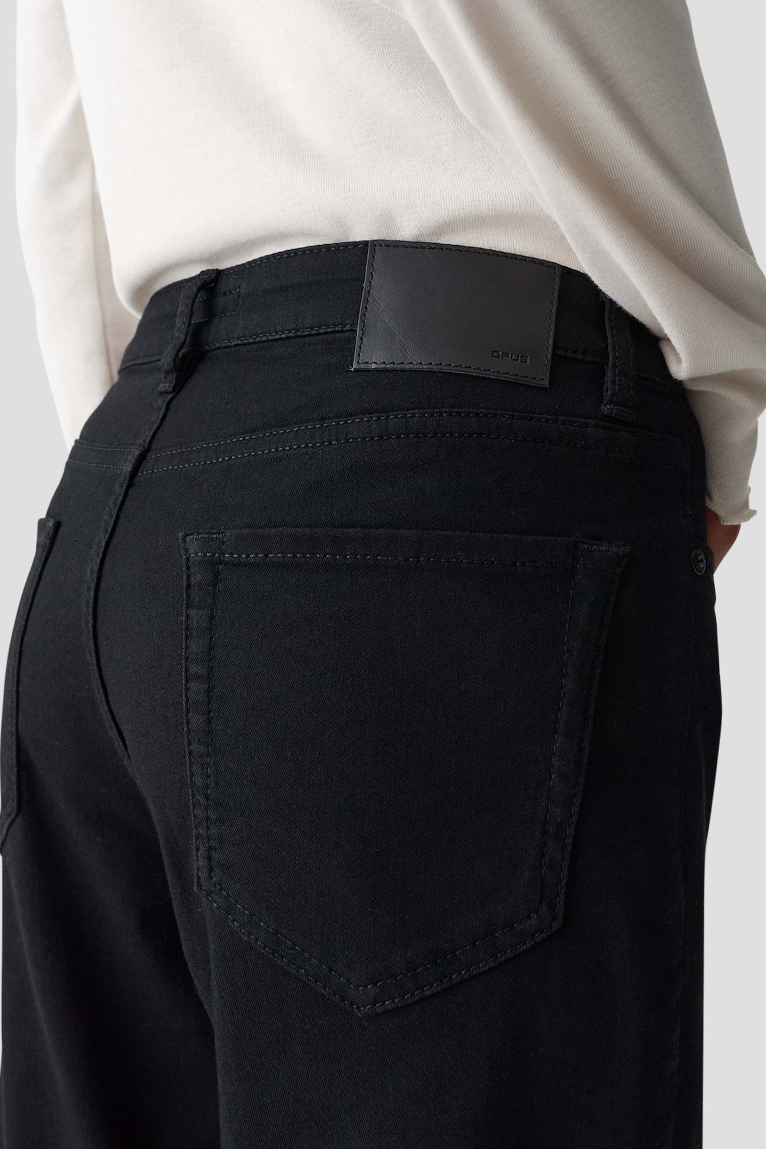 Détail de Jean gris bleu – Skinny fit de Opus pour Femmes