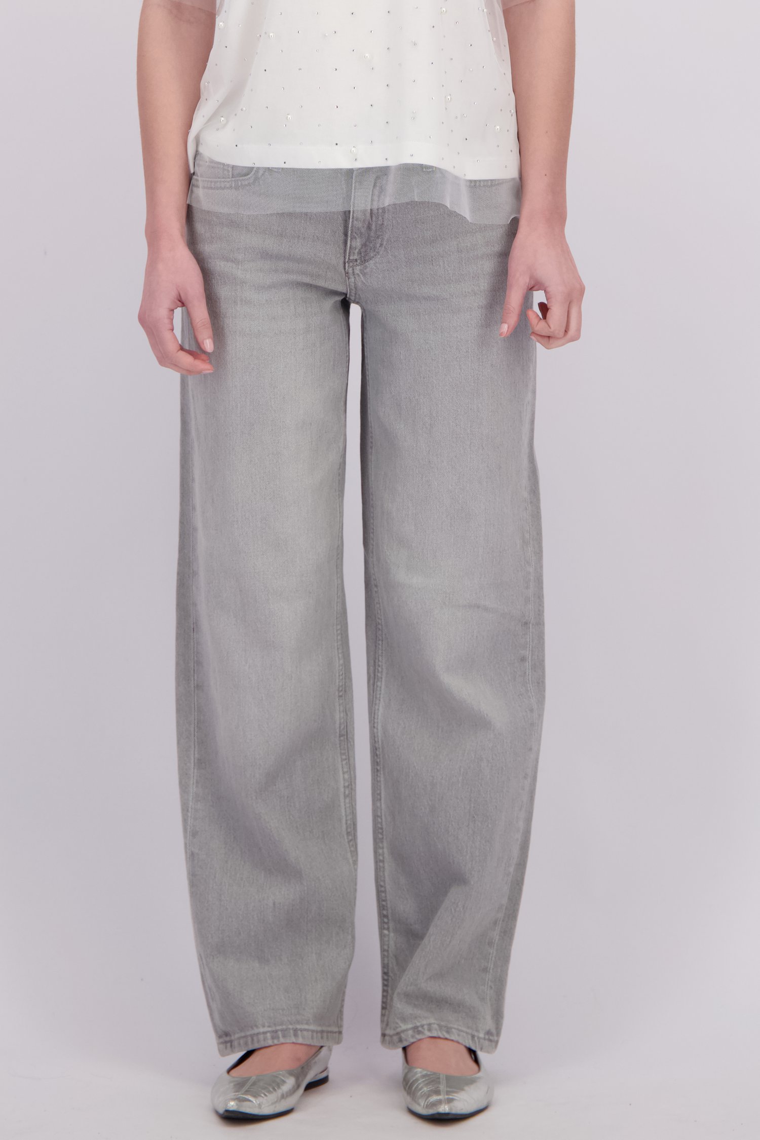 Photo produit 1 de Jean gris clair taille basse – Straight fit  de JDY pour Femmes