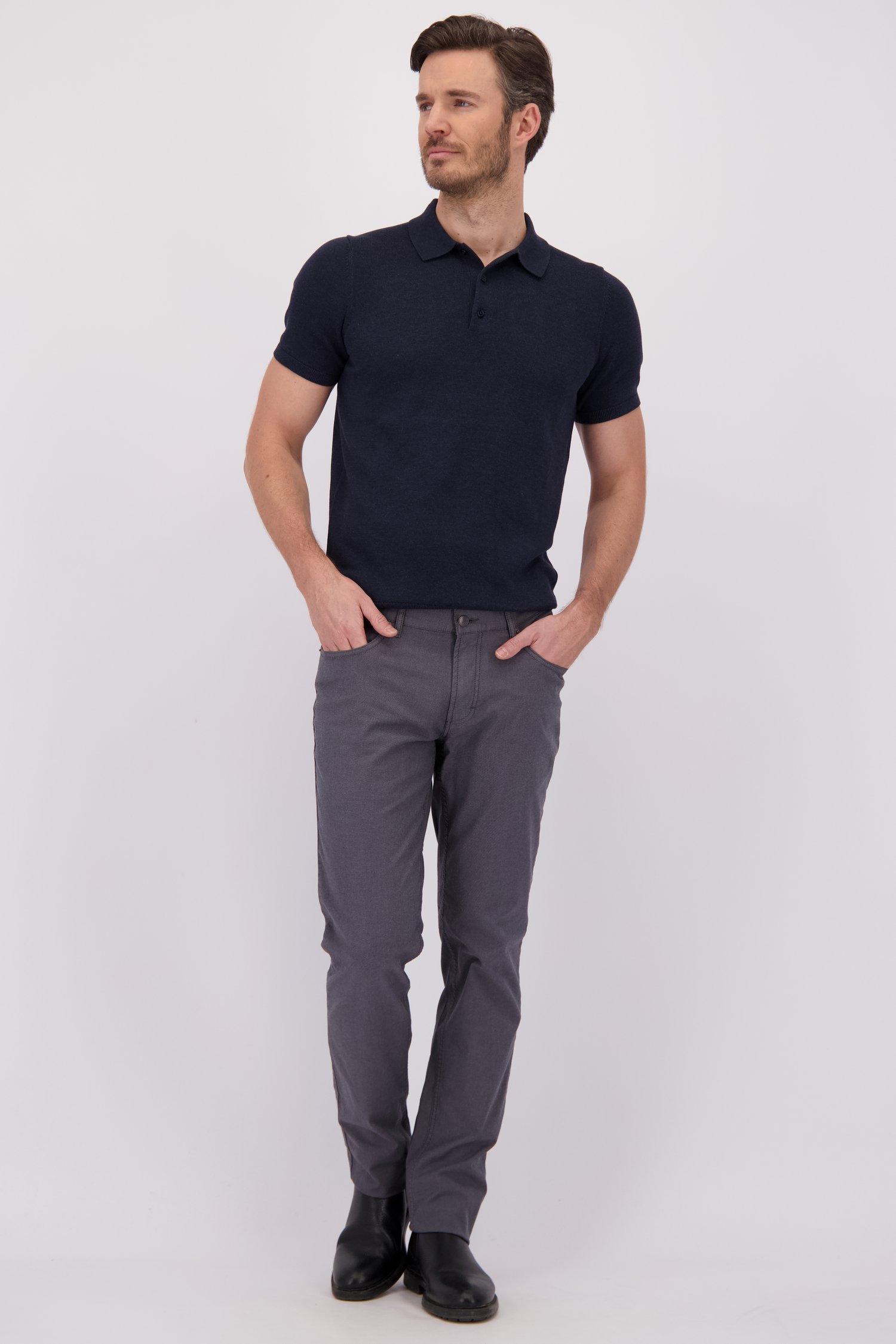 Le devant de Jean gris foncé – Jackson – Regular fit de Brassville pour Hommes