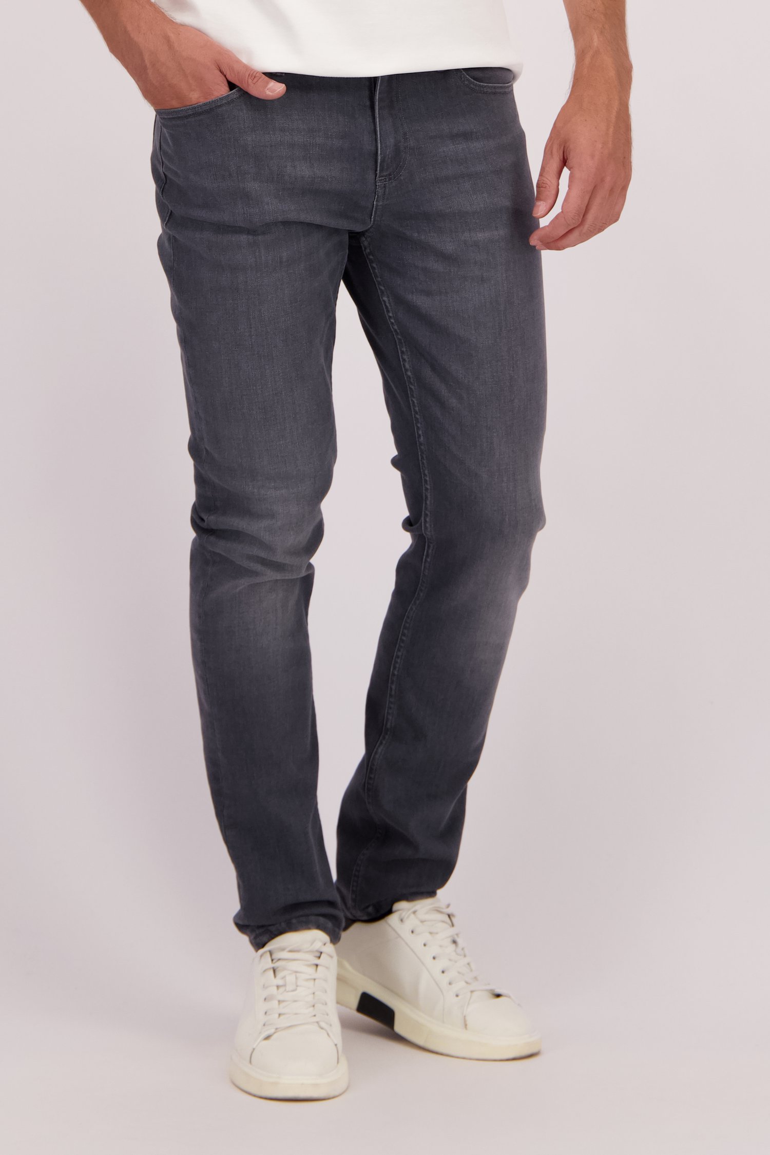 Le devant de Jean gris foncé - Lars - Slim fit - L32 de Liberty Island Denim pour Hommes
