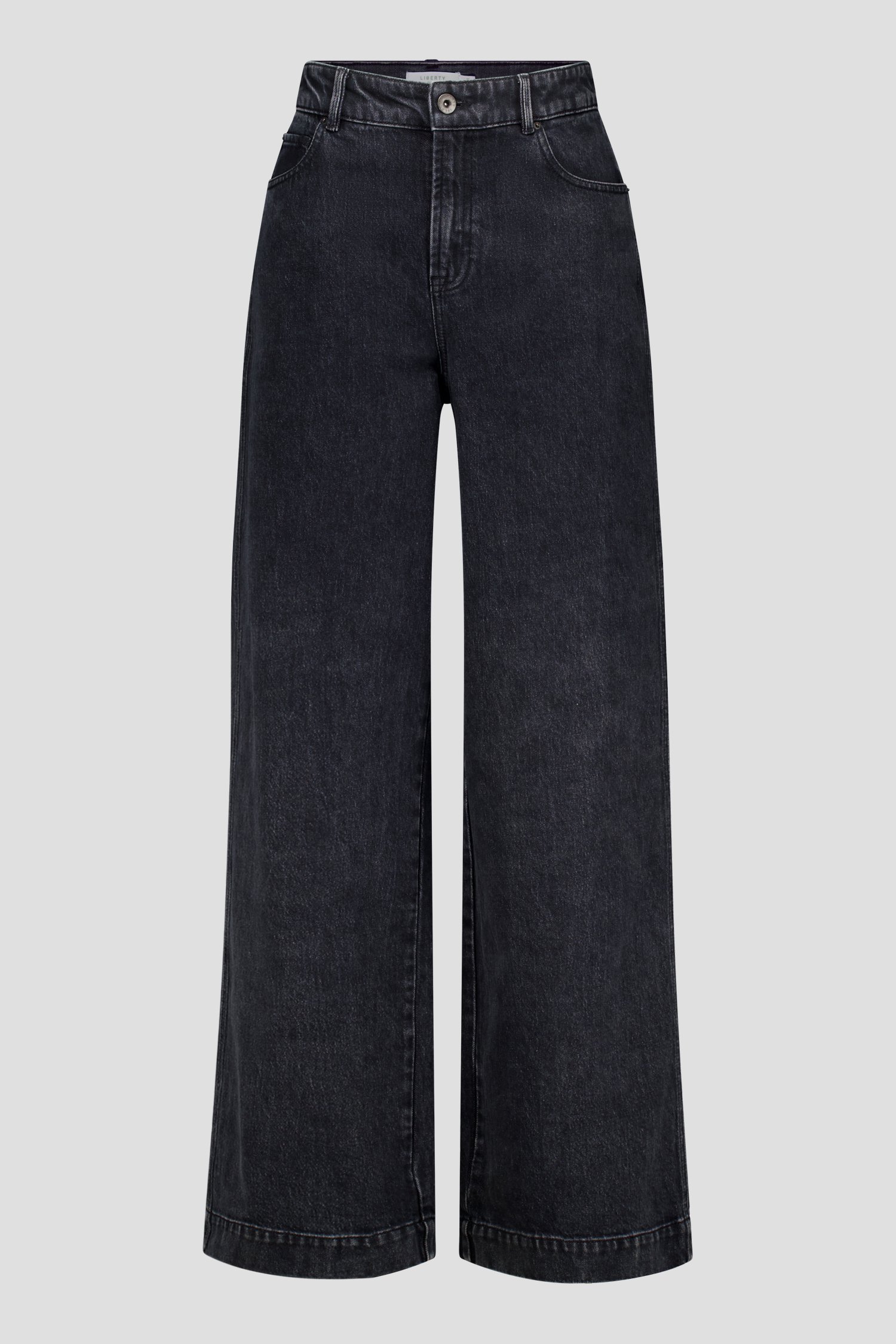 Jean gris foncé - Wide leg fit de Liberty Island Denim pour Femmes