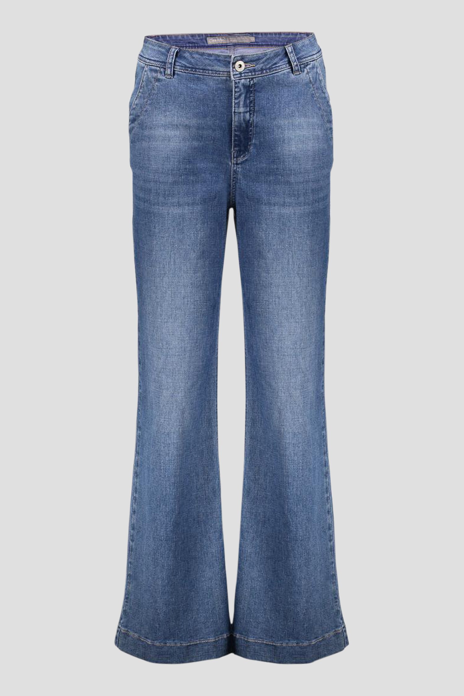 Jean large bleu foncé de Geisha pour Femmes