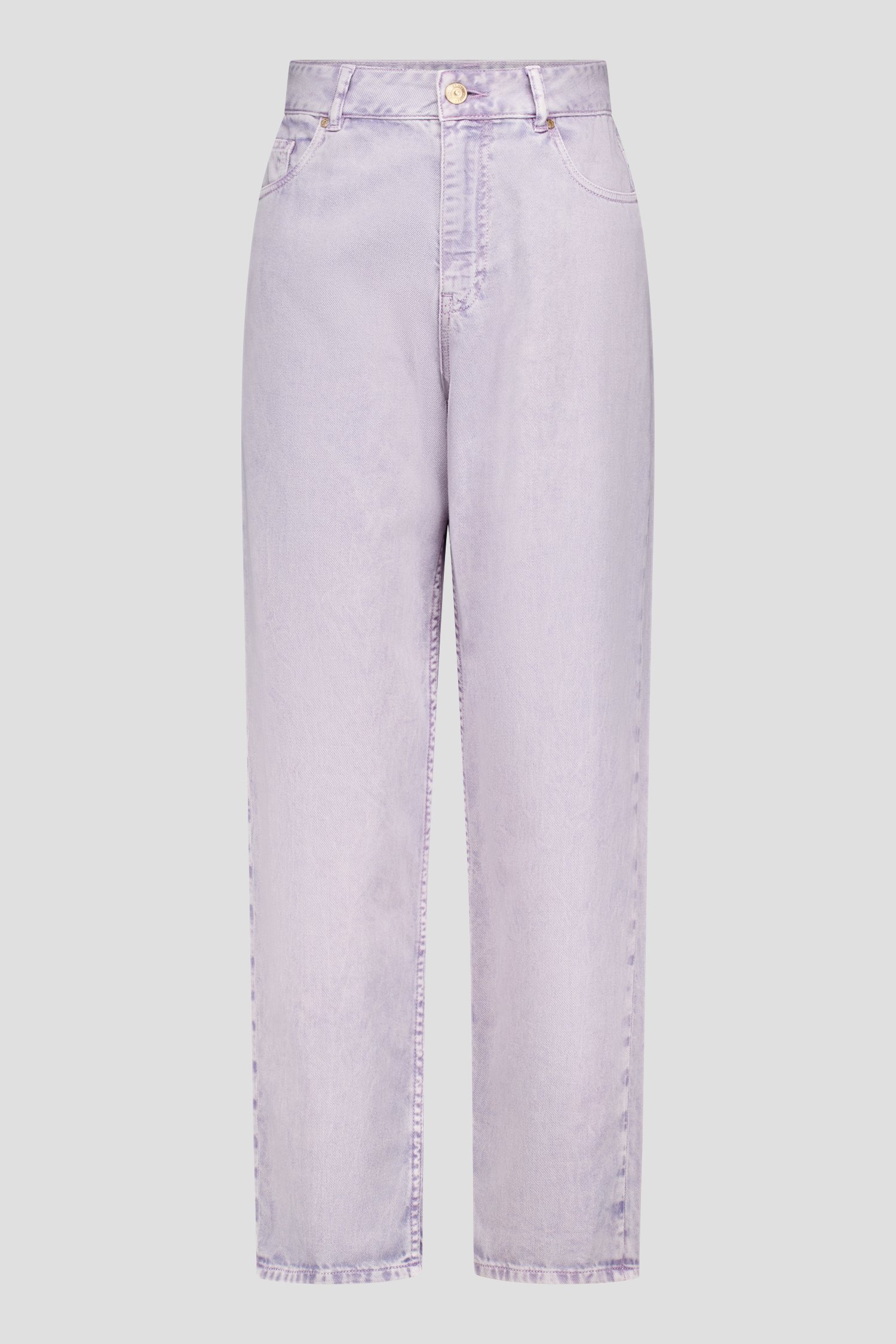 Jean straight fit lila avec effet délavé de Louise pour Femmes